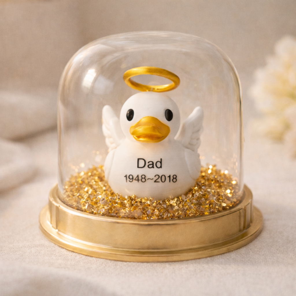 Memorial Angel Duck - Personalized Sympathy Gift Keepsake