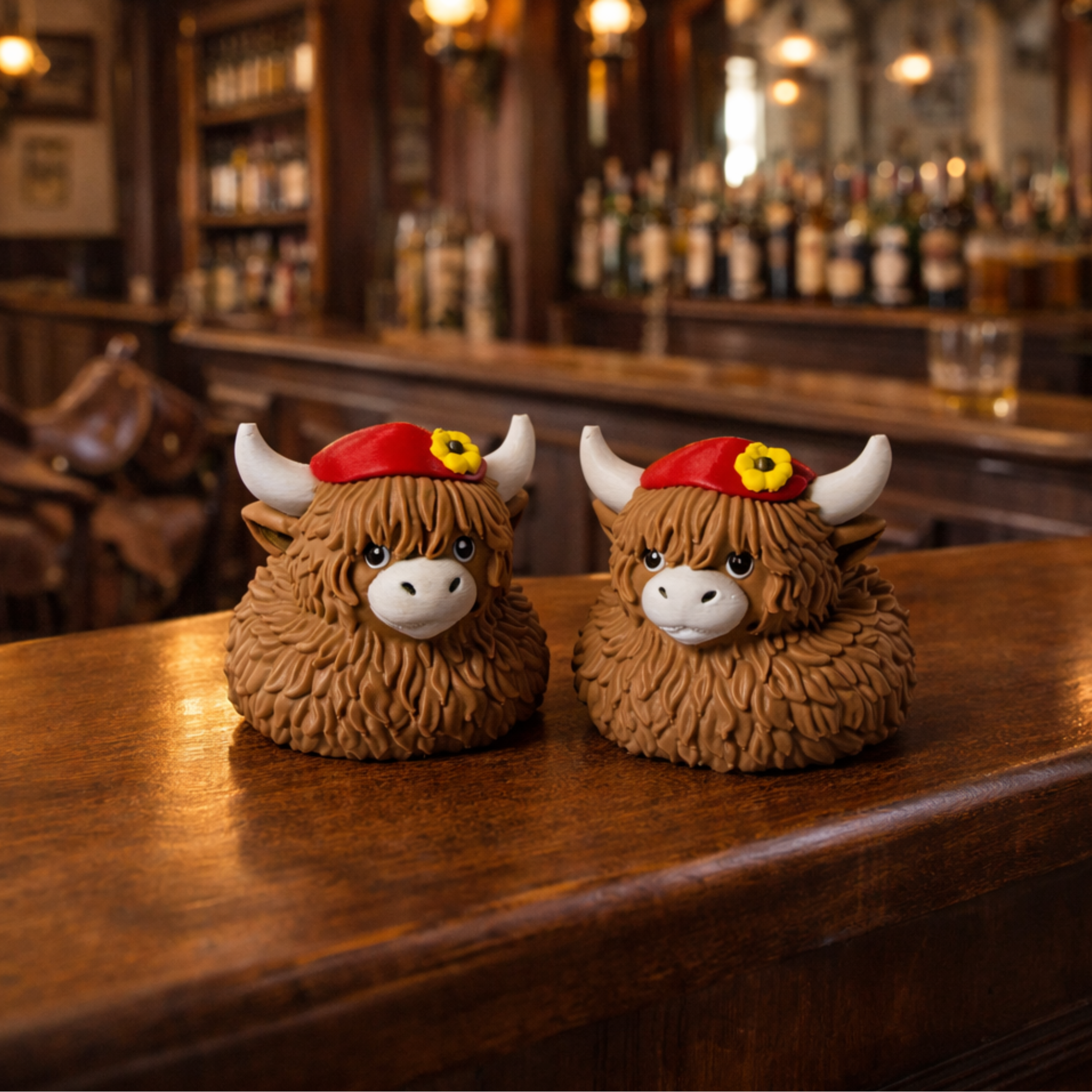 Highland Cow Duck - Dashboard Decoration Rustic Style Western Decor Cruise Duck
