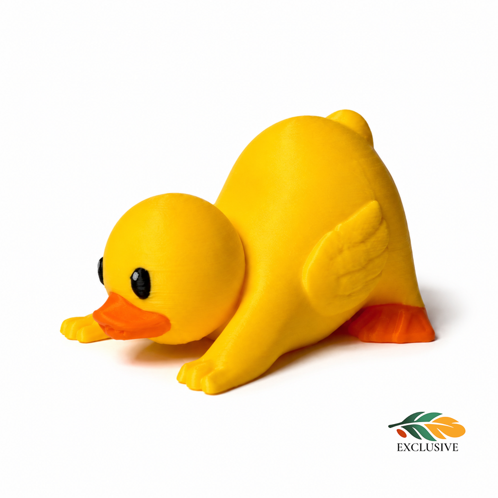 Yoga Duck Figurine – Meditation Desk Wellness Gift