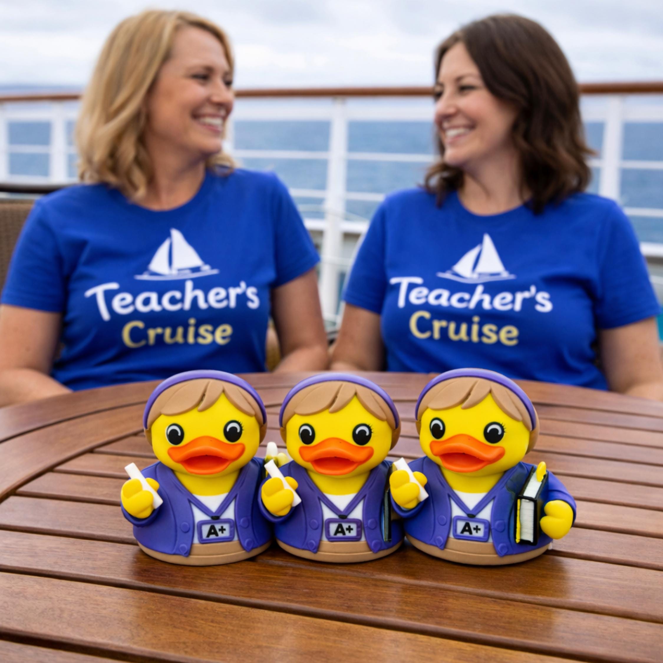 Teacher Duck | Teacher Appreciation Gift, Classroom Decor, 4x4 Ducking & Cruise Hide & Seek