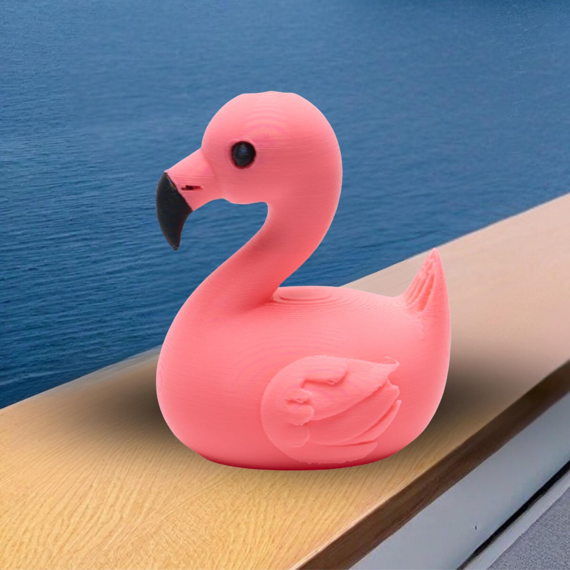 Flamingo Duck - Cruise Hide Seek Game & 4x4 Ducking Gift Dashboard Decoration Tropical Vacation Souvenir