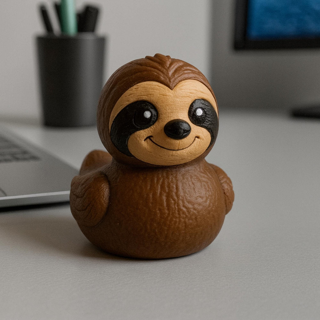 Sloth Duck | 4x4 Ducking & Cruise Hide & Seek Gift, Desk Accessory & Funny Animal Decor
