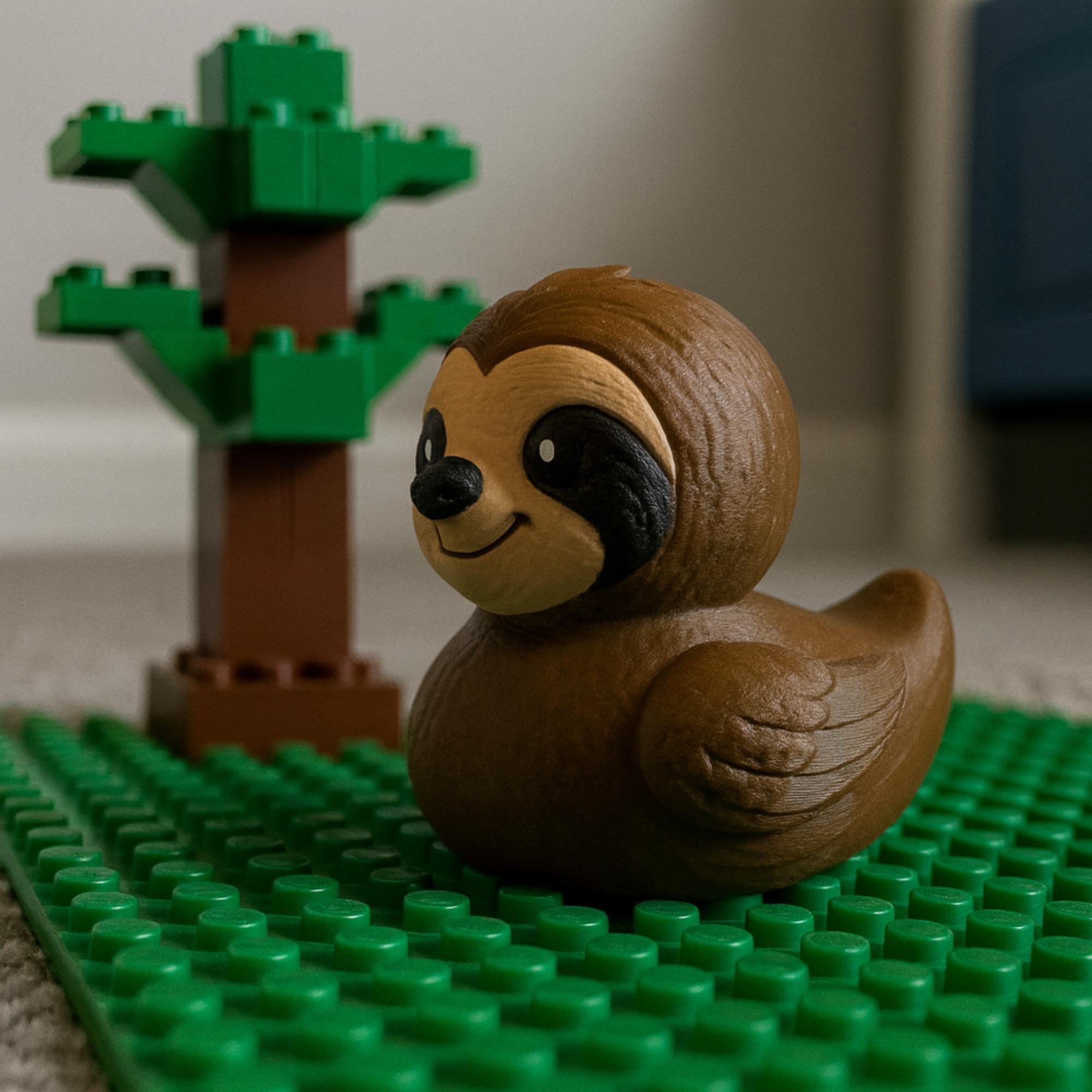 Sloth Duck | 4x4 Ducking & Cruise Hide & Seek Gift, Desk Accessory & Funny Animal Decor