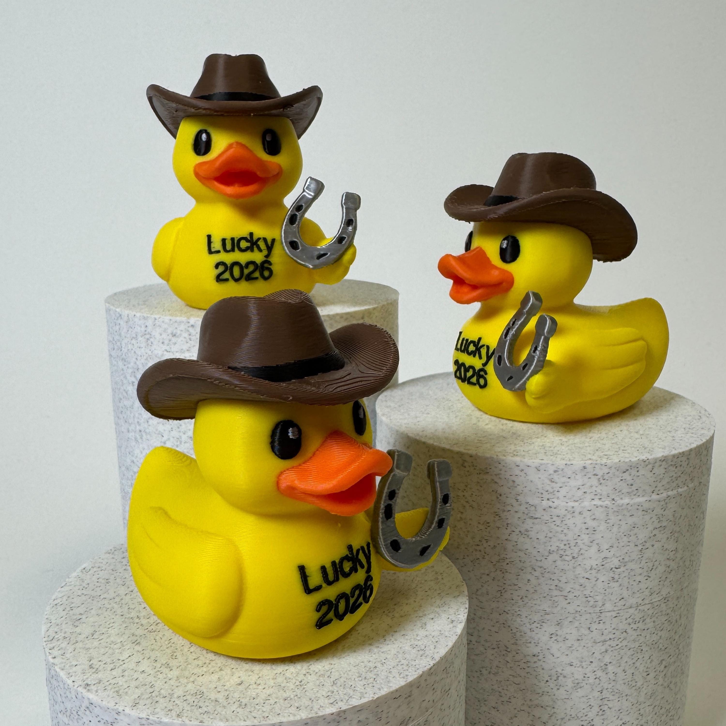 Lucky Cowboy Duck | Good Luck Charm, Western Party Favor, Dashboard Decoration & 4x4 Ducking Gift