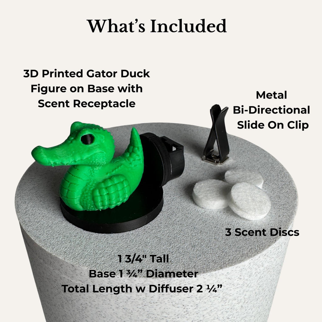 Gator Vent Clip Air Freshener for Car & Home AC