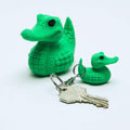 Alligator Duck Keychain Bag Charm Zipper Pull Animal Accessory Ducking Gift Idea Gator Fan University Football Team Decoration Cruise Fun