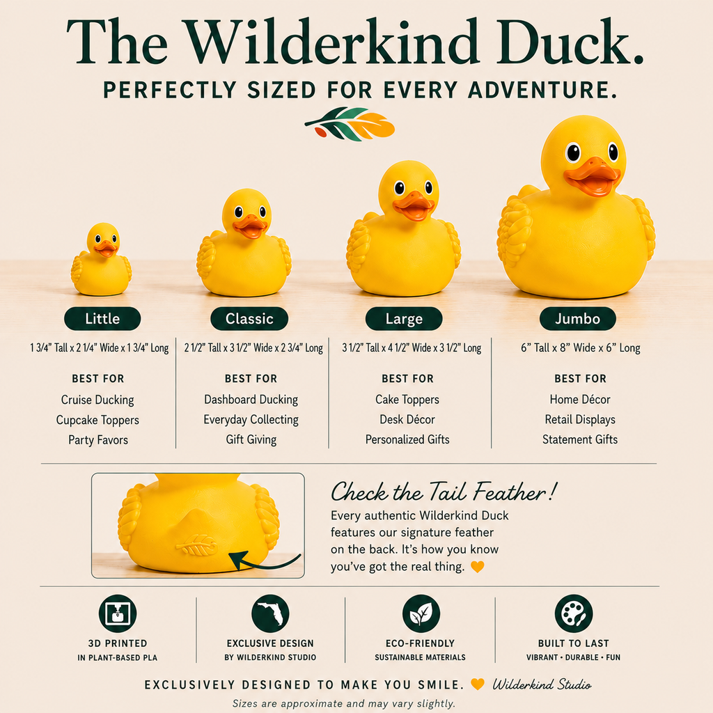 4x4 Ducking Gift – Set of 12 Custom 3d Printed Little Ducks with Travel Bag