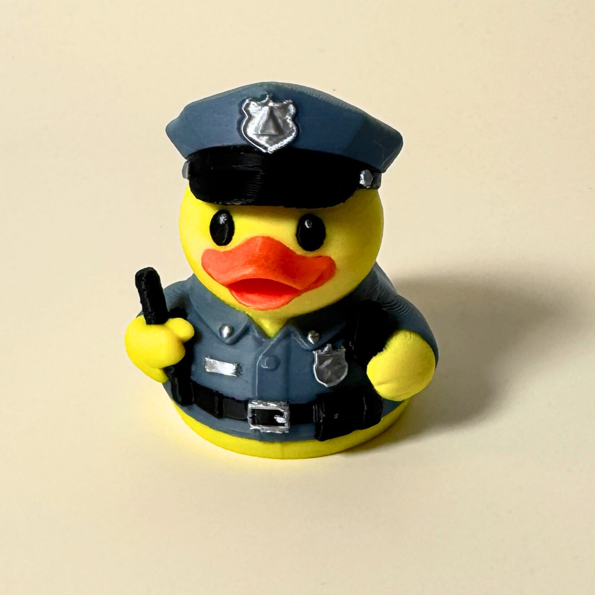 Police Duck Car Decoration Dashboard Buddy Patrol Officer Toy Law Enforcement Gift Idea Vehicle Interior Accessory Miniature Uniform Details Authentic Design Collectible Figure Cute Accessory Daily Commute Companion Desk Ornament Novelty