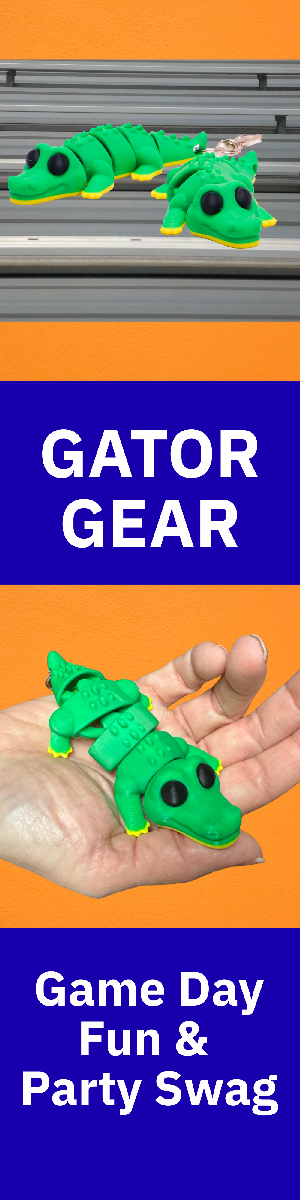 Gator Duck - Cruise Hide Seek Game & 4x4 Ducking Gift Swamp Animal Dashboard Decoration Travel Souvenir
