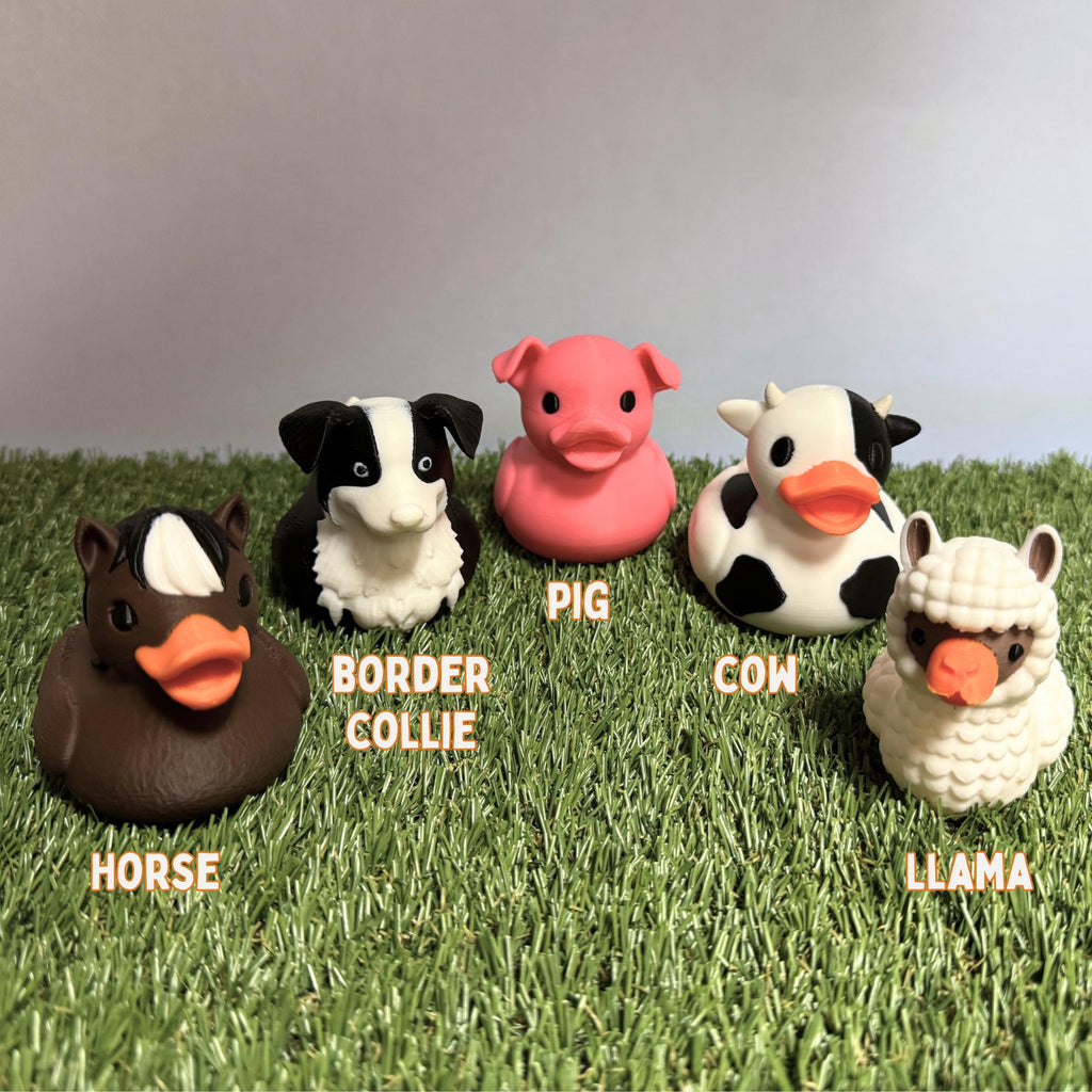 Horse Duck - Farm Animal Gift & 4x4 Ducking Dashboard Decoration Western Rodeo Party Favor Country Decor