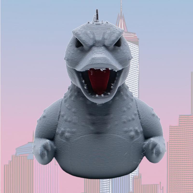 Godzilla Dashboard Duck — 4x4 Kaiju Collectible & Sensory Fidget Toy
