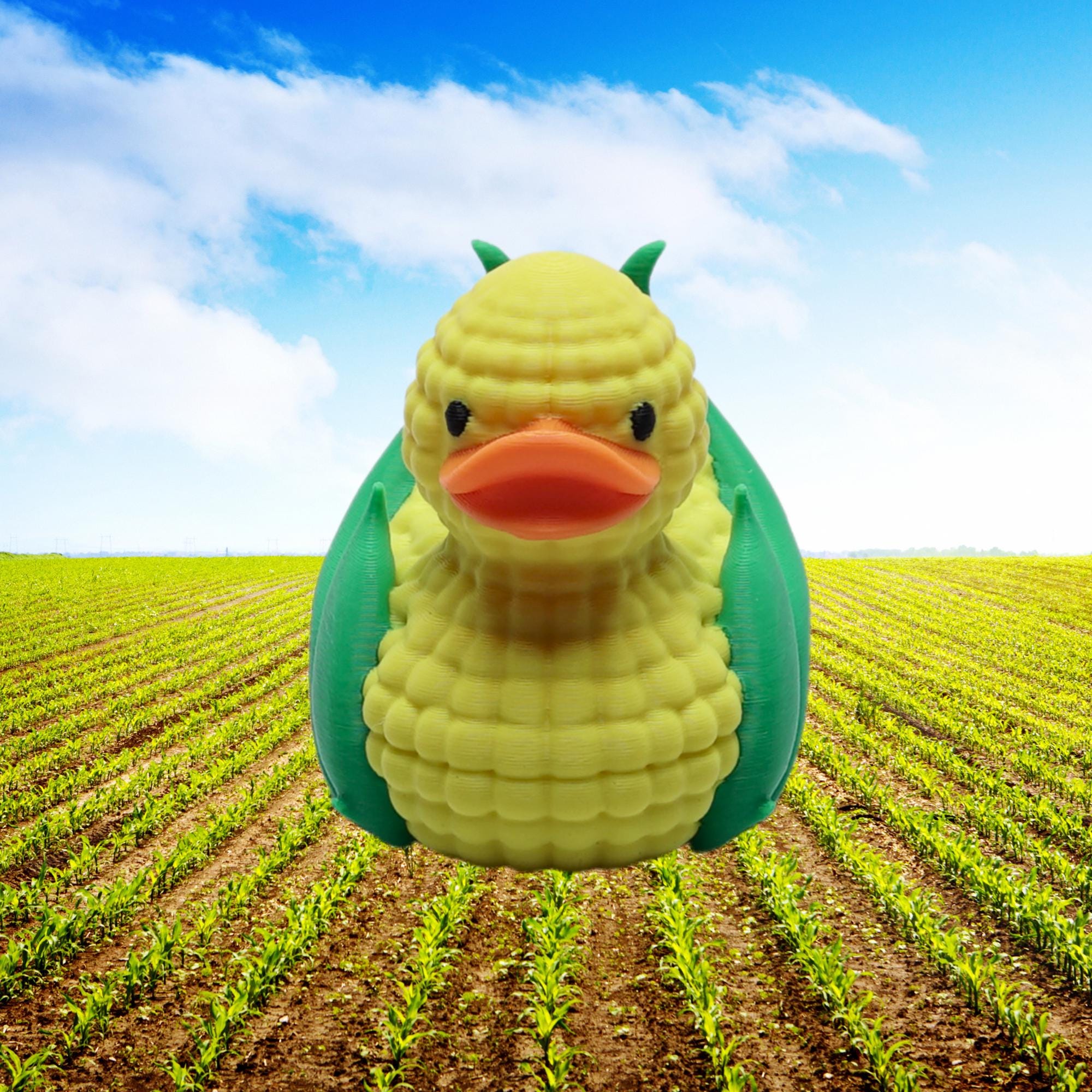 Corn Duck - Farm Gift & 4x4 Ducking Dashboard Decoration Thanksgiving Party Favor Country Harvest Decor