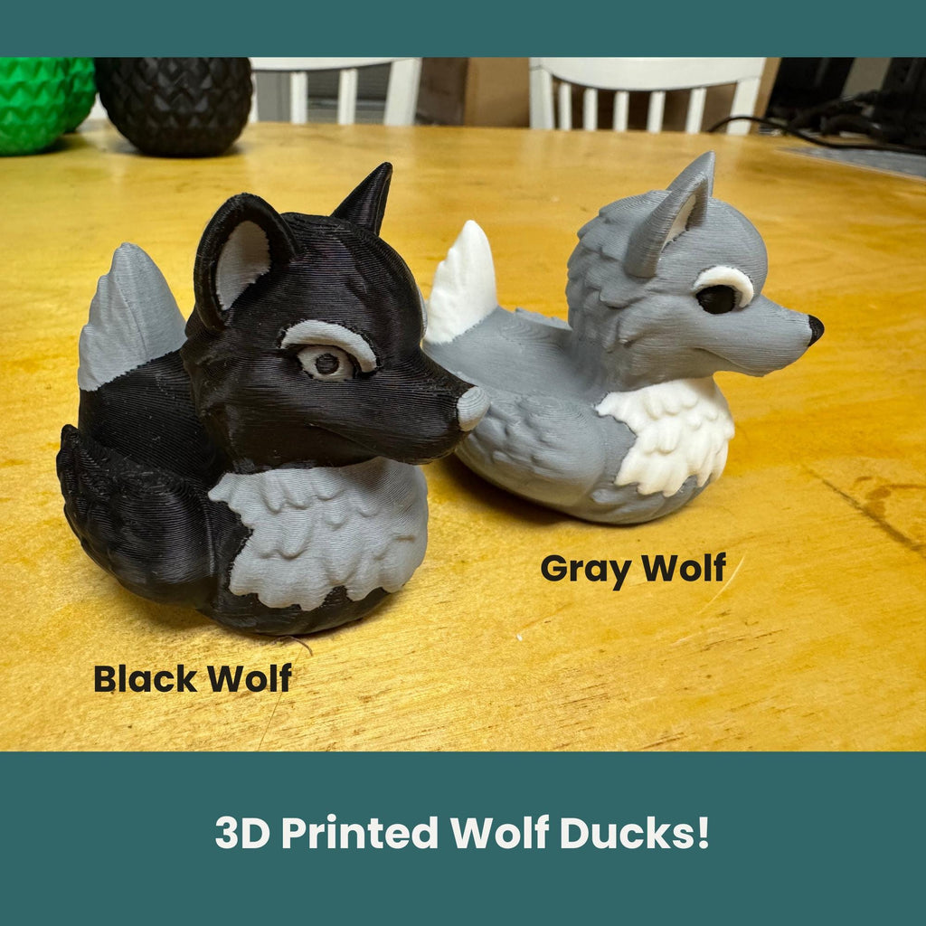 Black Wolf Duck - 4x4 Ducking Gift Dashboard Decoration Trail Adventure Offroad Vehicle Accessory Animal Figurine