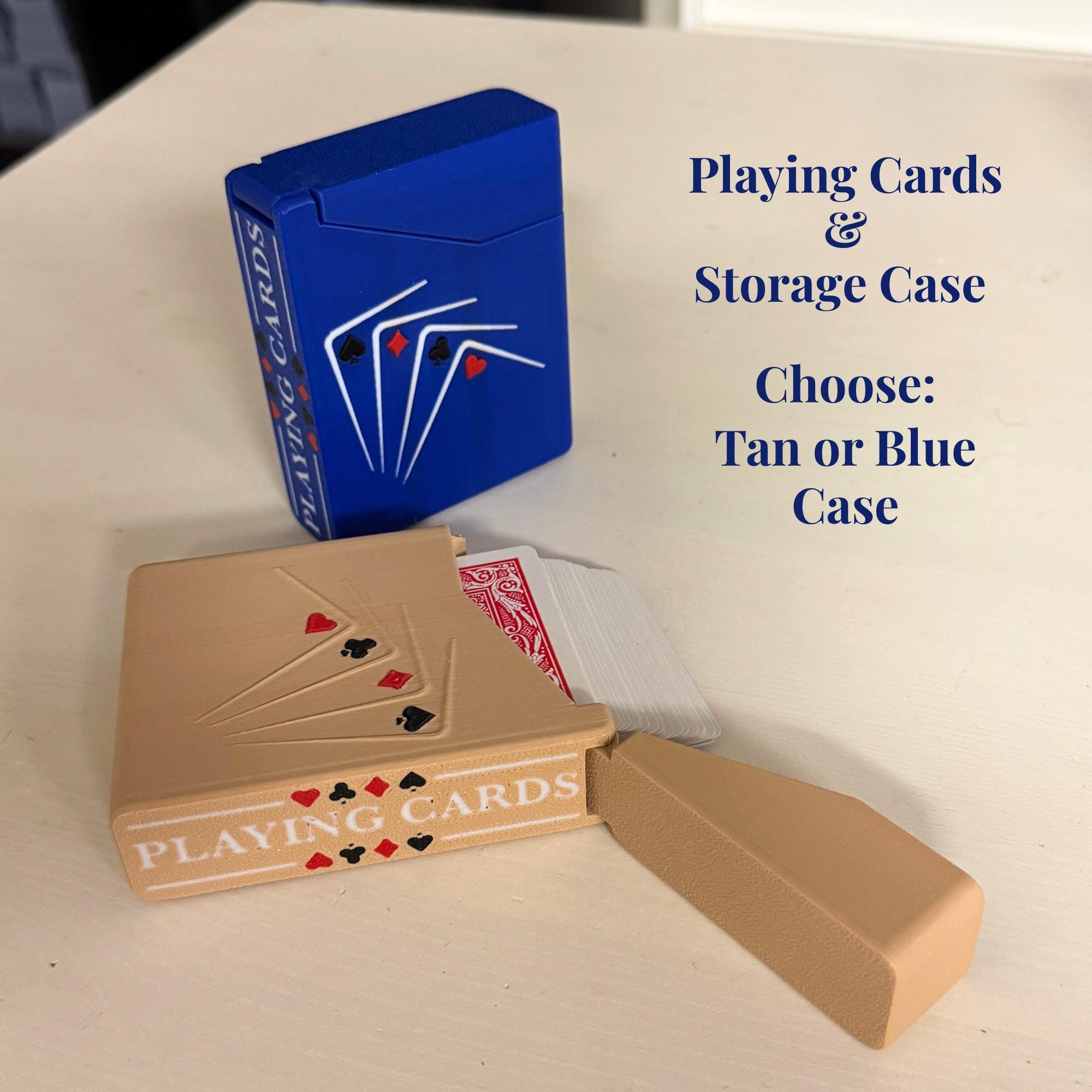 Playing Card Case Travel Game Night Protection Poker Deck Storage Solution Compact Design Portable Container Kids Game Car Travel Cruise