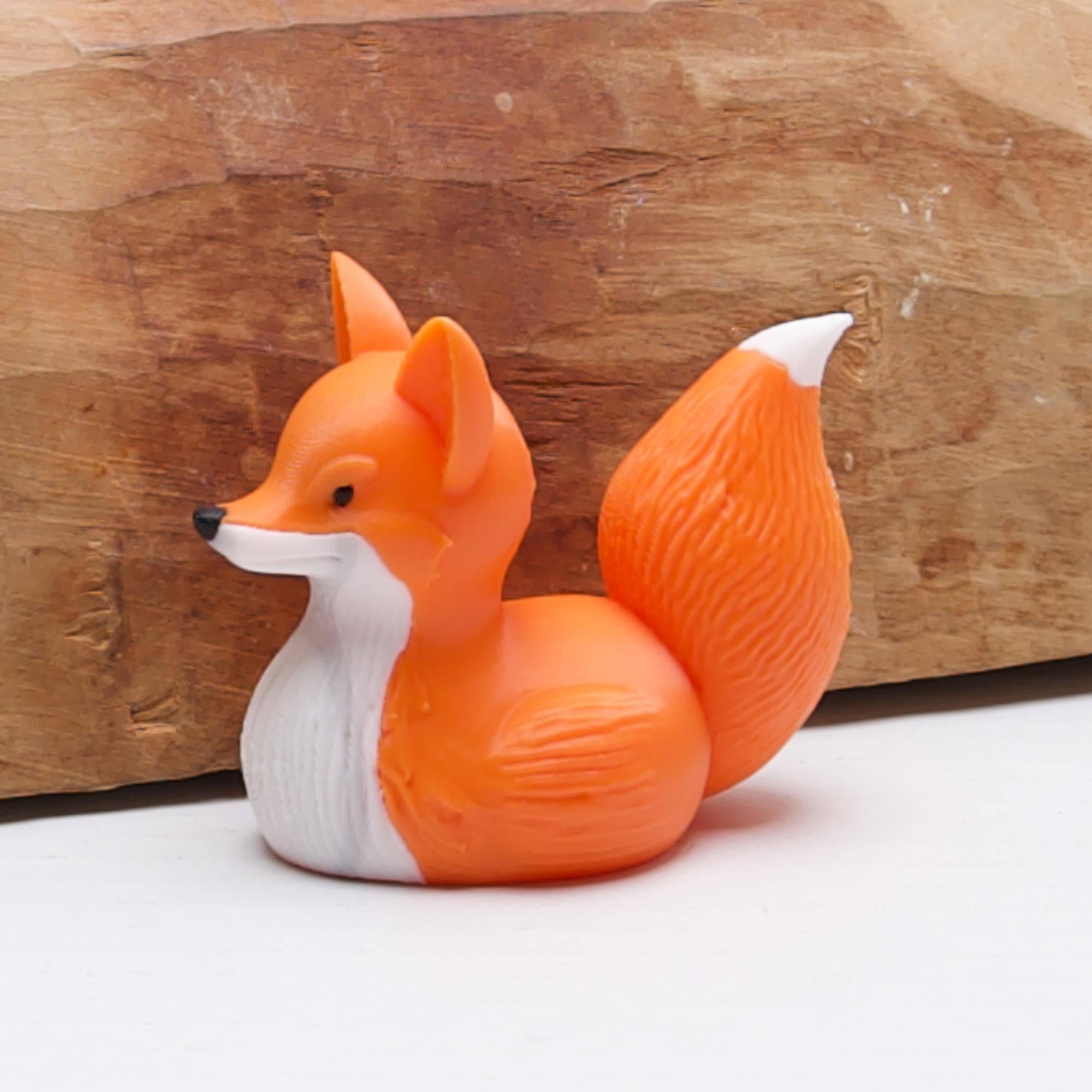 Fox Duck - Cruise Hide Seek Game & 4x4 Ducking Gift Woodland Animal Dashboard Decoration Travel Souvenir