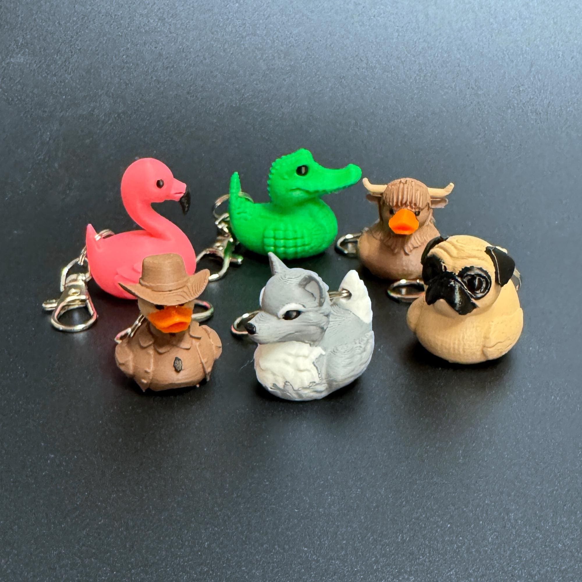 Mini Duck Keychain | Cute Bag Charm, Backpack Zipper Pull, Cruise Souvenir & Ducking Gift