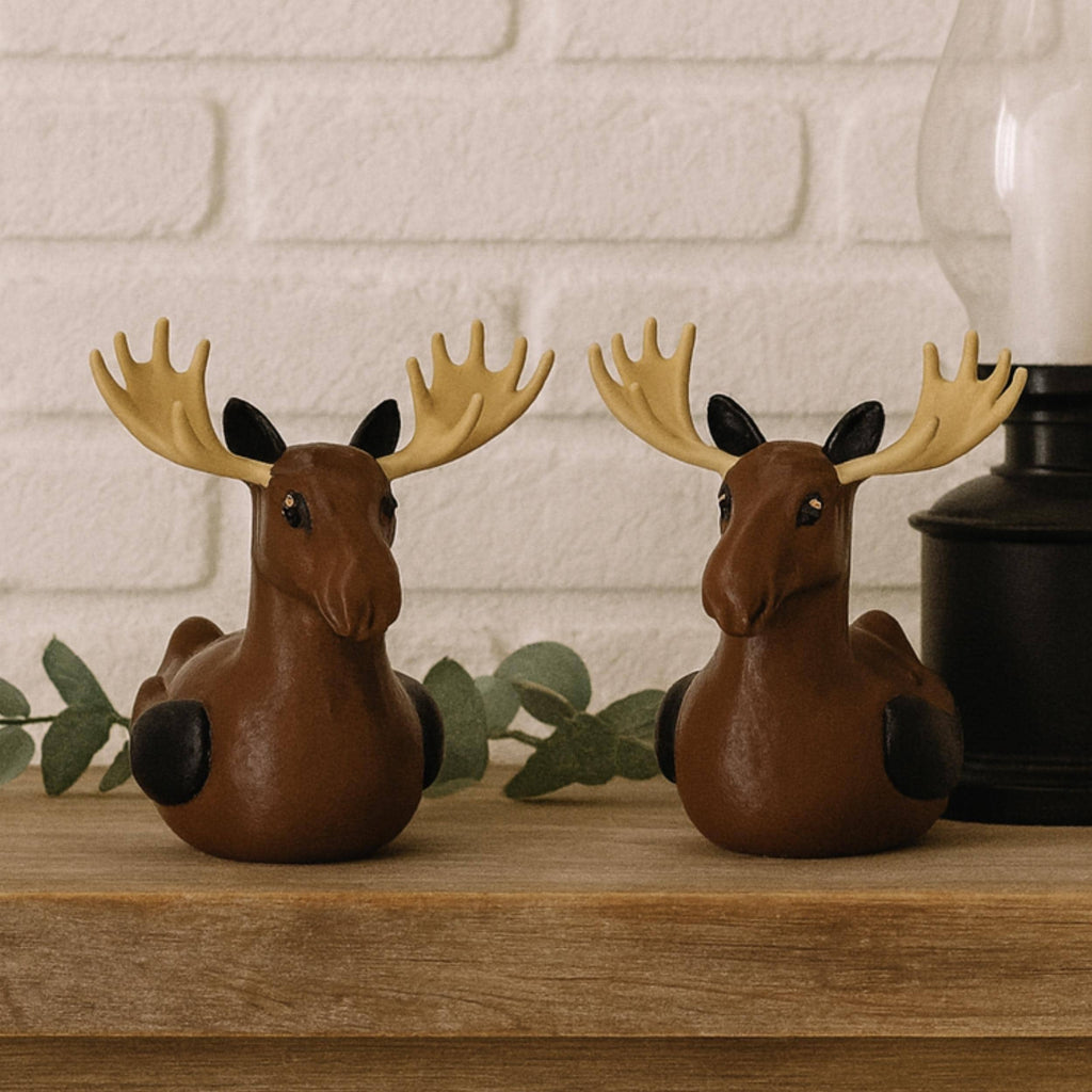 Moose Duck - 4x4 Ducking Gift Dashboard Decoration Rustic Woodland Animal Cabin Decor Hunter Gift