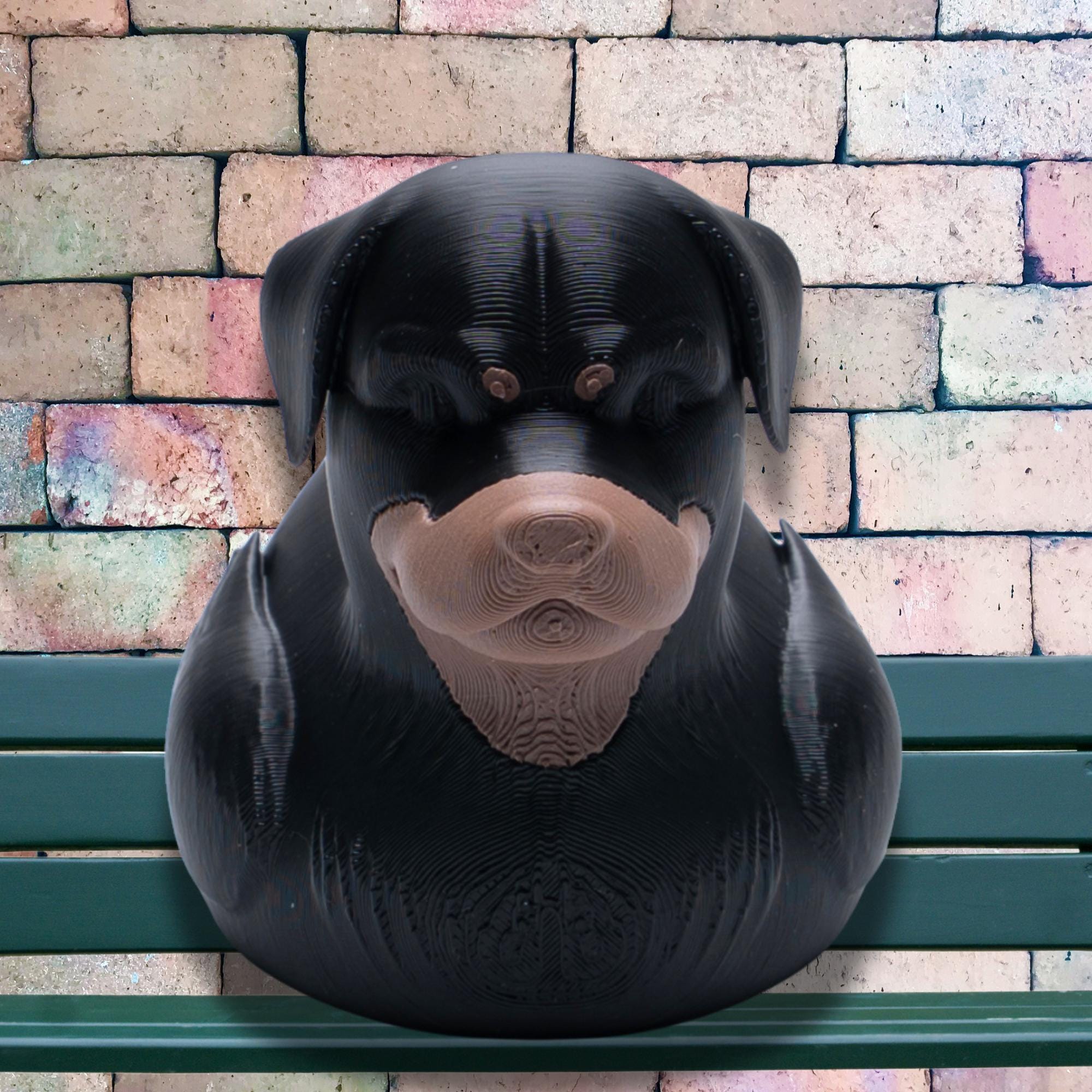 Rottweiler Duck 4x4 Ducking Gift Idea Dog Lover Birthday Present Cake Topper Themed Dashboard Decoration Vehicle Accessory Offroad Fun Duck