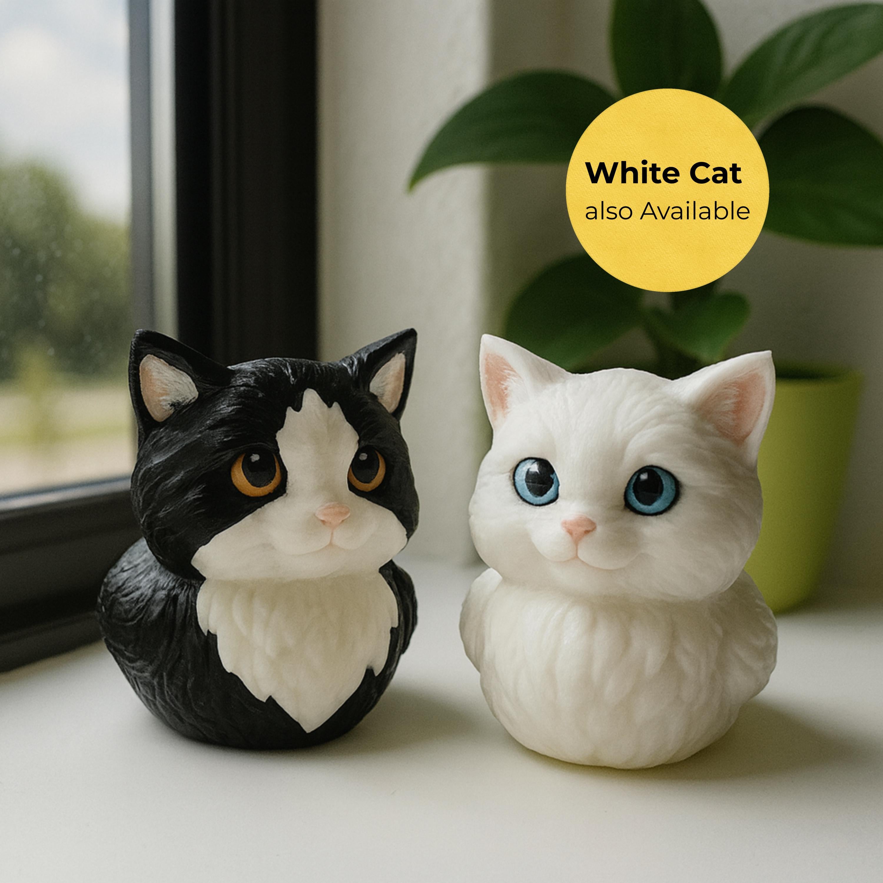 Tuxedo Cat Duck - 4x4 Ducking Gift Dashboard Decoration Cruise Hide Seek Cat Lover Gift Black White Kitty