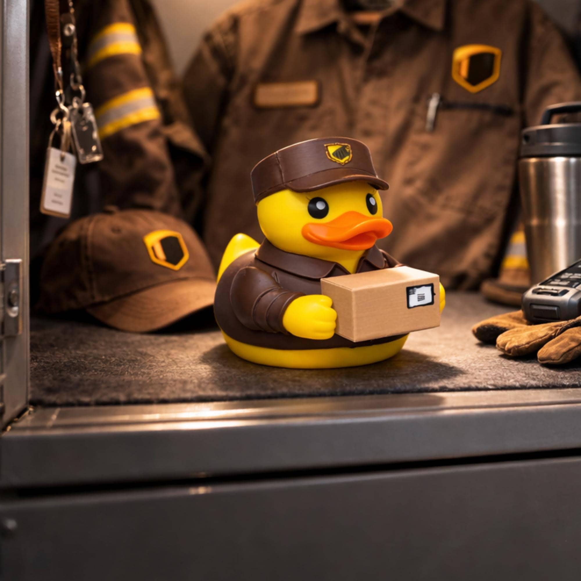 Delivery Driver Duck | 4x4 Ducking & Cruise Hide & Seek Gift, Dashboard Buddy & Funny Driver Gift