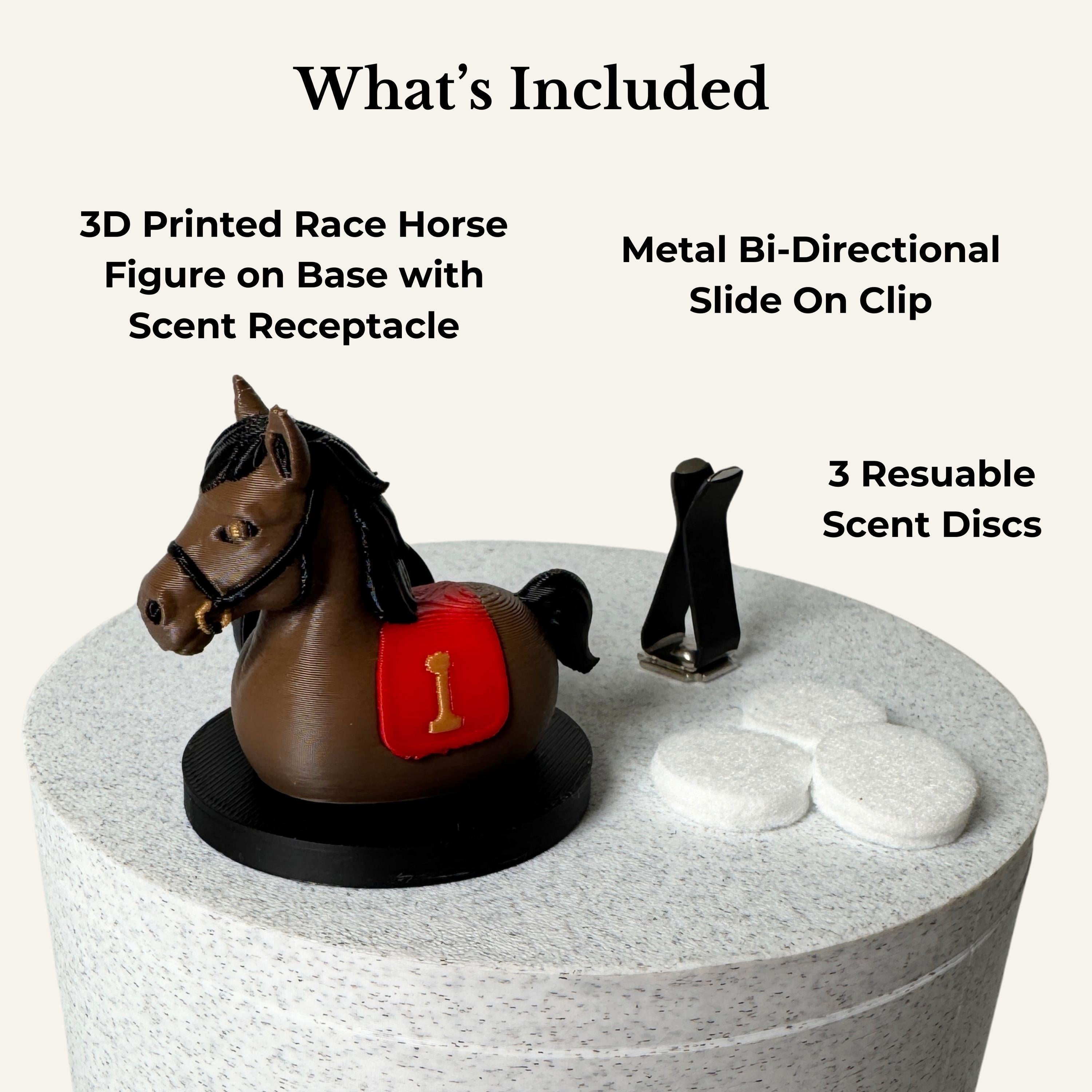 Racehorse Vent Clip Air Freshener for Car & Home