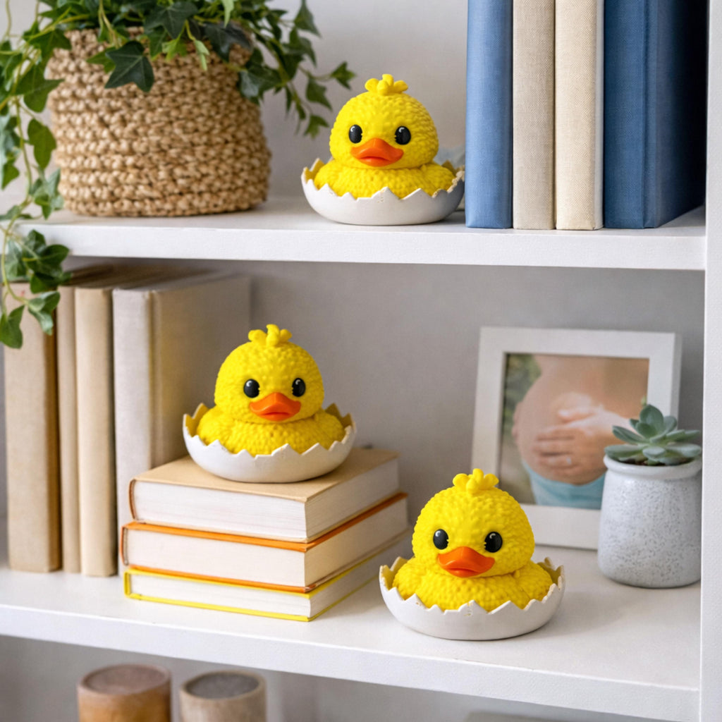 Duck Egg Favor | Baby Shower Supplies, Hatching Duckling Cake Topper & Party Table Decor