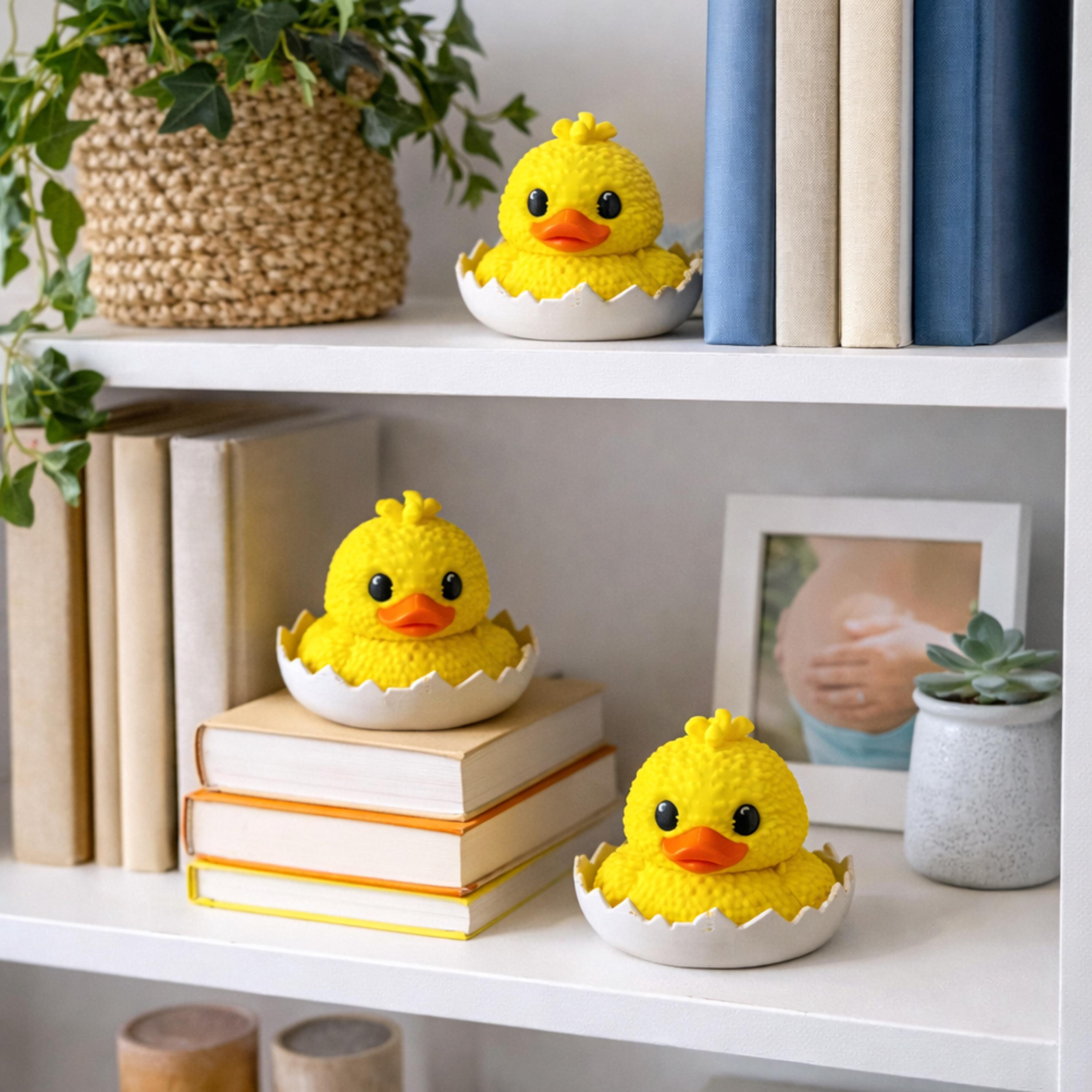 Duck Egg Favor | Baby Shower Supplies, Hatching Duckling Cake Topper & Party Table Decor