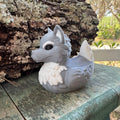 Gray Wolf Duck - Cruise Hide Seek Game & 4x4 Ducking Gift Alaska Theme Nature Lover Rustic Cabin Decoration