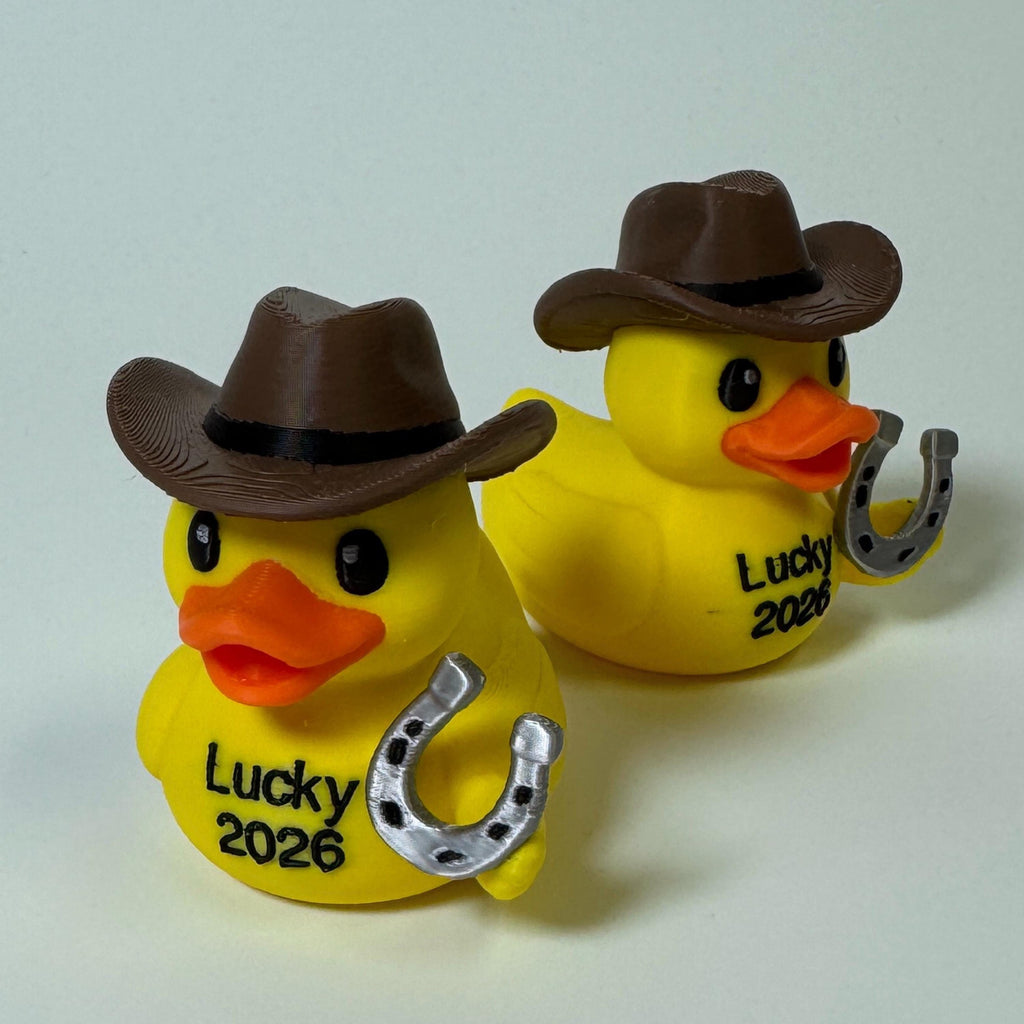 Lucky Cowboy Duck | Good Luck Charm, Western Party Favor, Dashboard Decoration & 4x4 Ducking Gift
