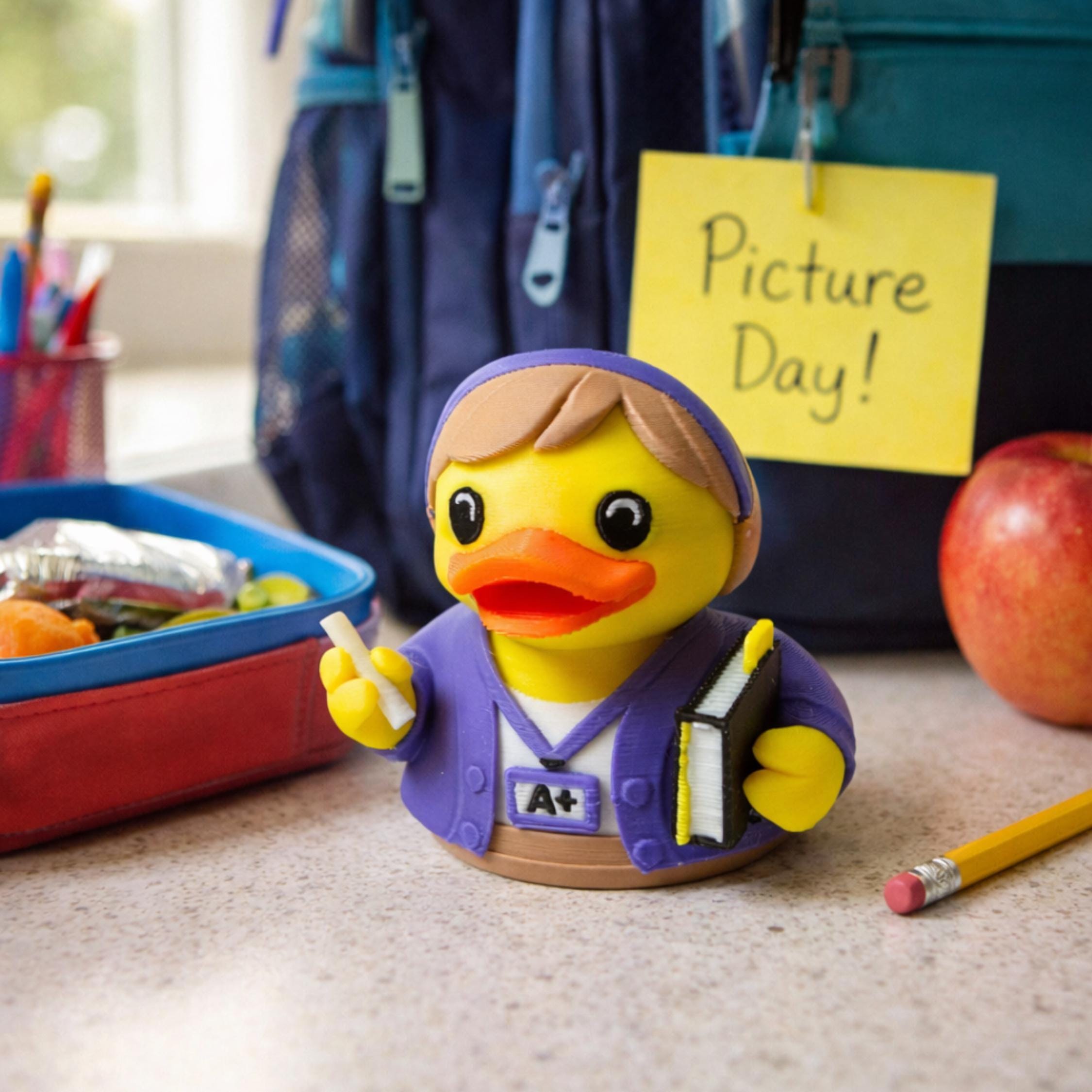 Teacher Duck | Teacher Appreciation Gift, Classroom Decor, 4x4 Ducking & Cruise Hide & Seek
