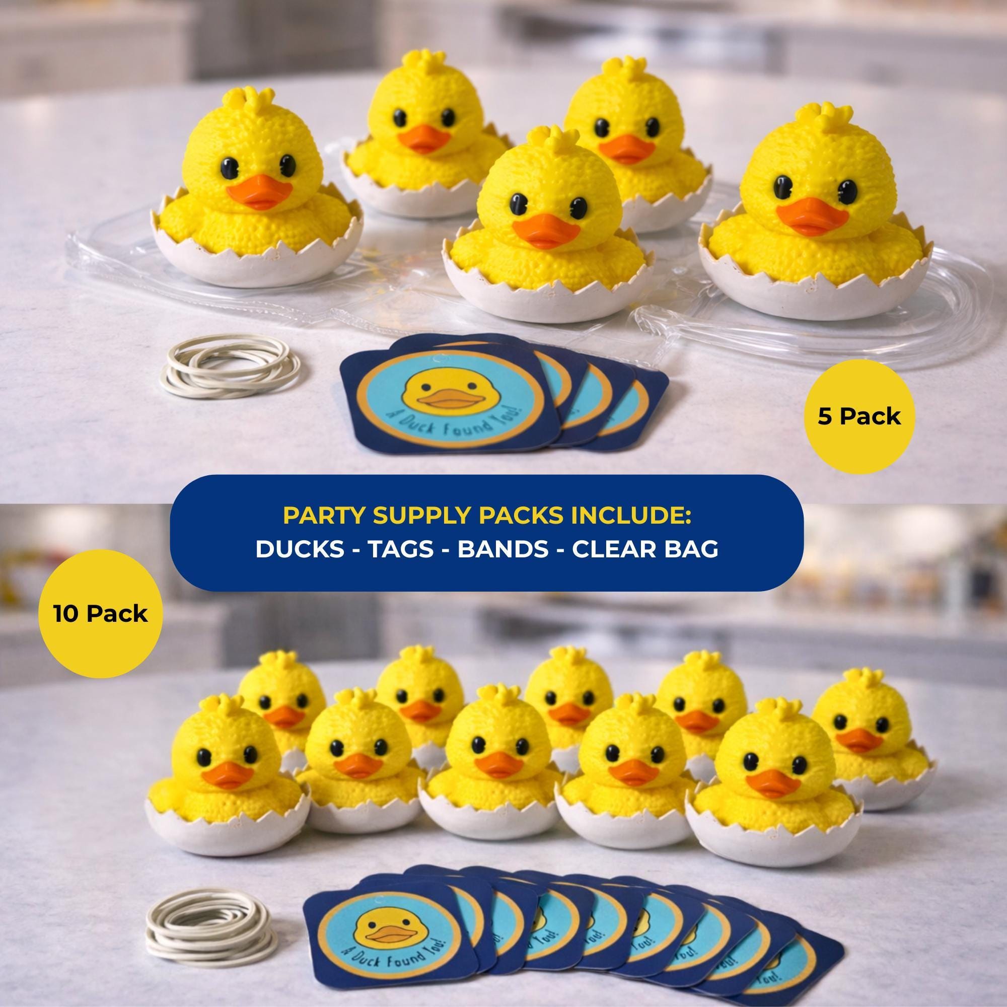 Duck Egg Favor | Baby Shower Supplies, Hatching Duckling Cake Topper & Party Table Decor