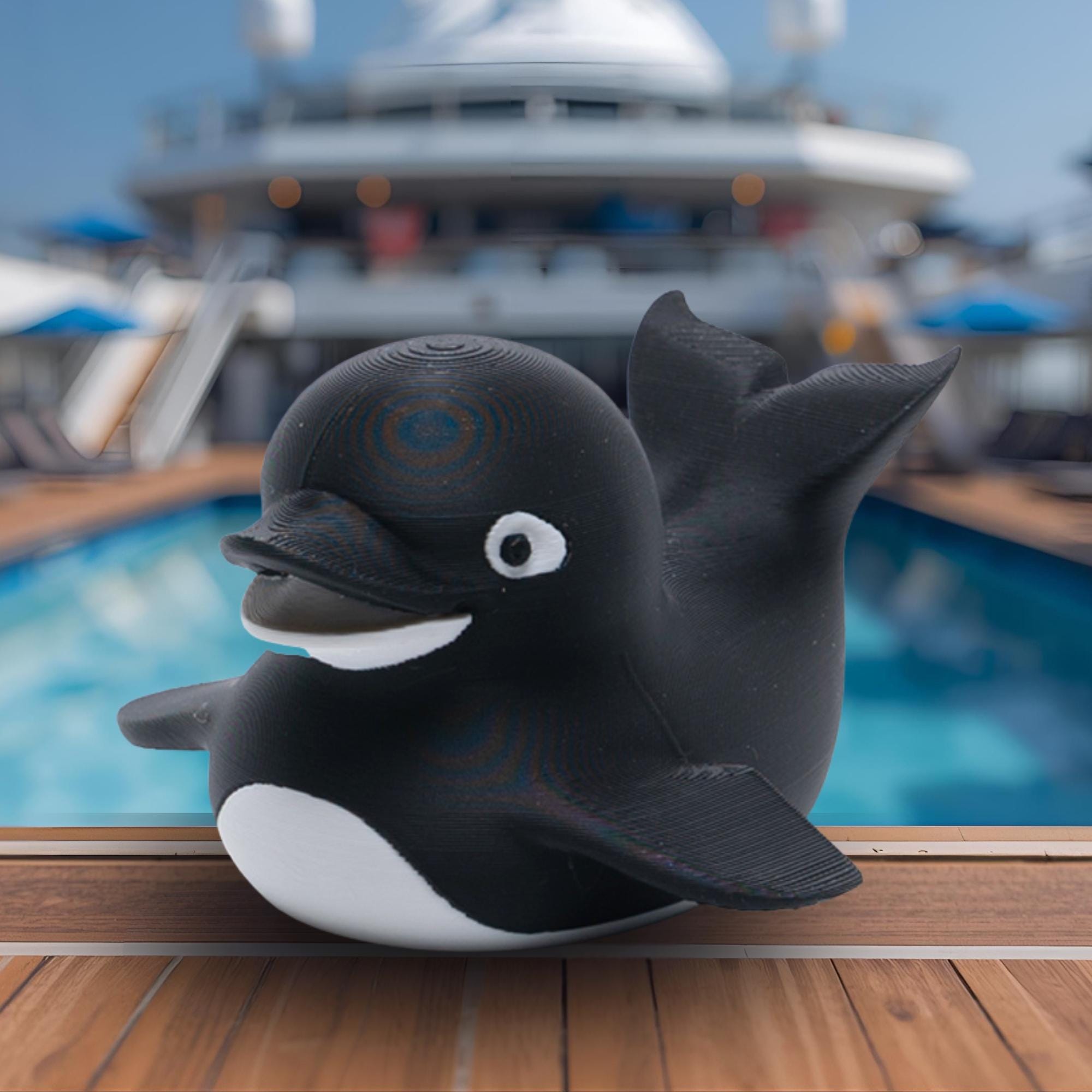 Orca Duck - Cruise Hide Seek Game Gift Bon Voyage Present Alaska Souvenir Ocean Wildlife Killer Whale