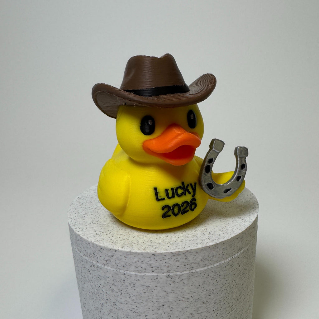 Lucky Cowboy Duck | Good Luck Charm, Western Party Favor, Dashboard Decoration & 4x4 Ducking Gift