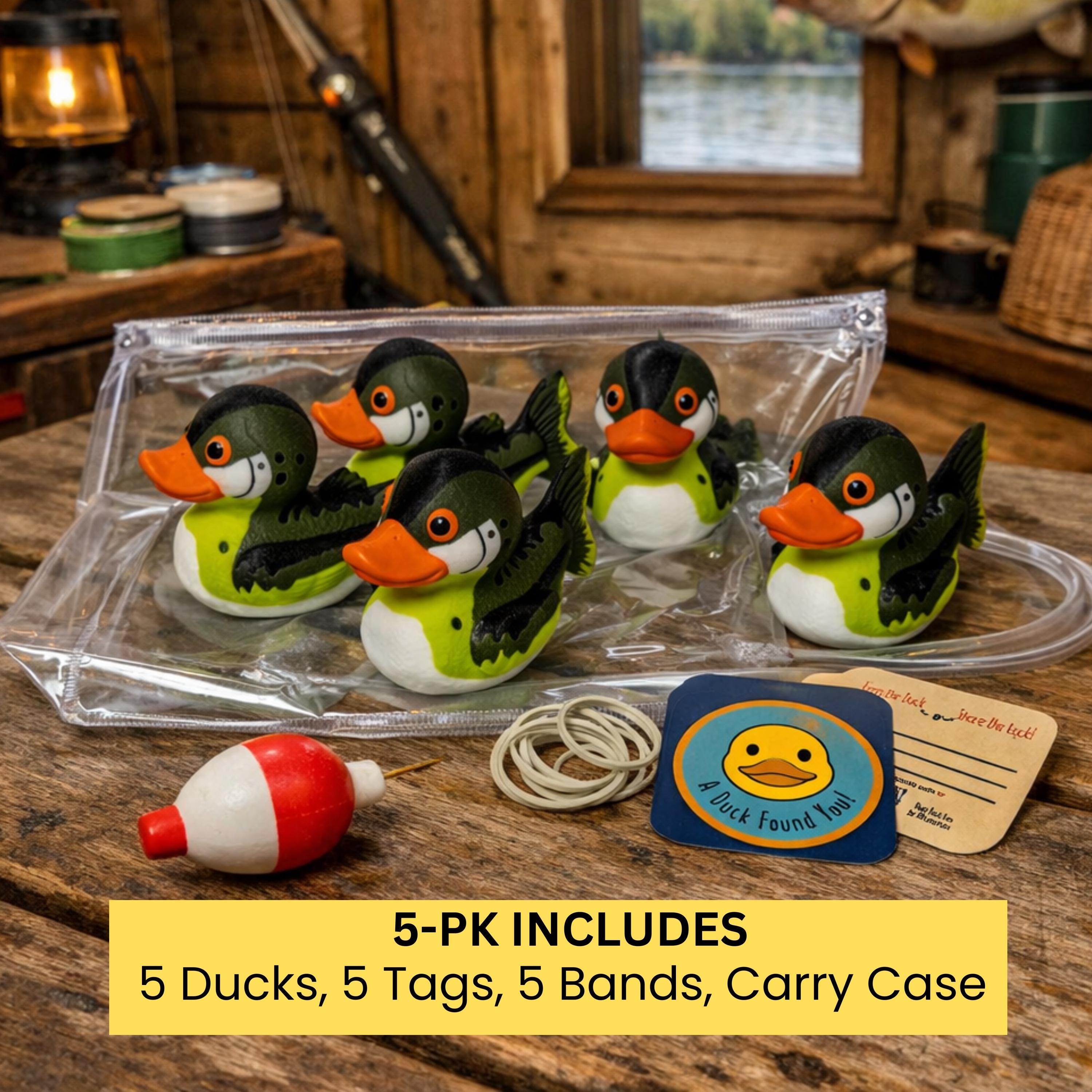 Bass Duck | Largemouth Bass Fisherman Gift, Boat Dashboard & Cabin Decor