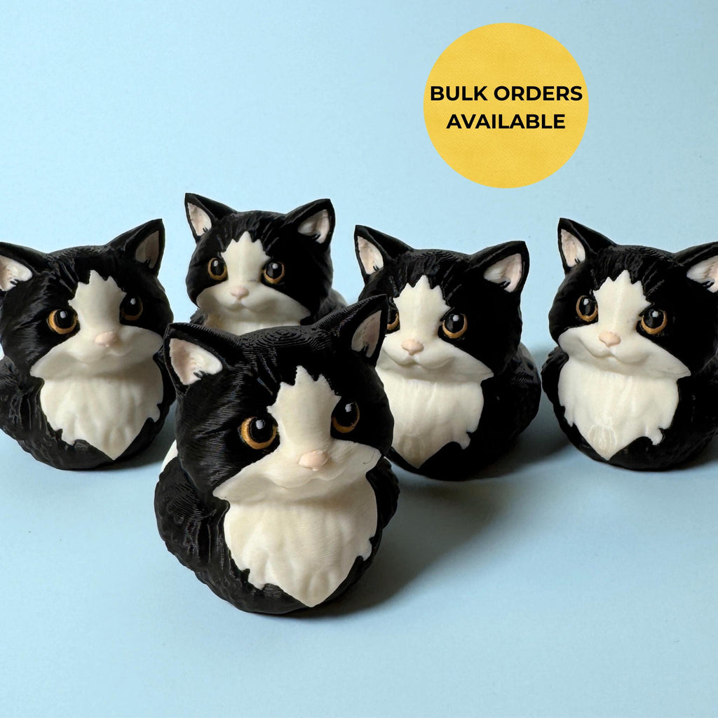 Tuxedo Cat Duck - 4x4 Ducking Gift Dashboard Decoration Cruise Hide Seek Cat Lover Gift Black White Kitty
