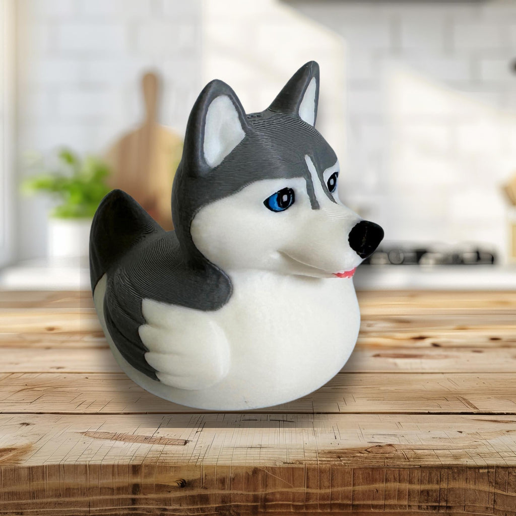 Husky Dashboard Duck Vehicle Decoration 4x4 Accessory Dog Themed Adventure Gift Alaska Cruise Hide Seek Surprise Desk Decor Gift for Him