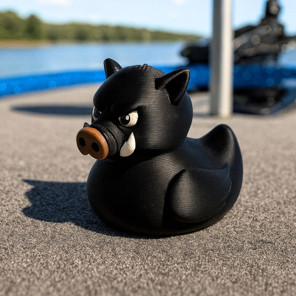 Wild Boar Duck - Hunting Gift & 4x4 Ducking Dashboard Decoration Cabin Decor Rustic Figurine Offroad Accessory