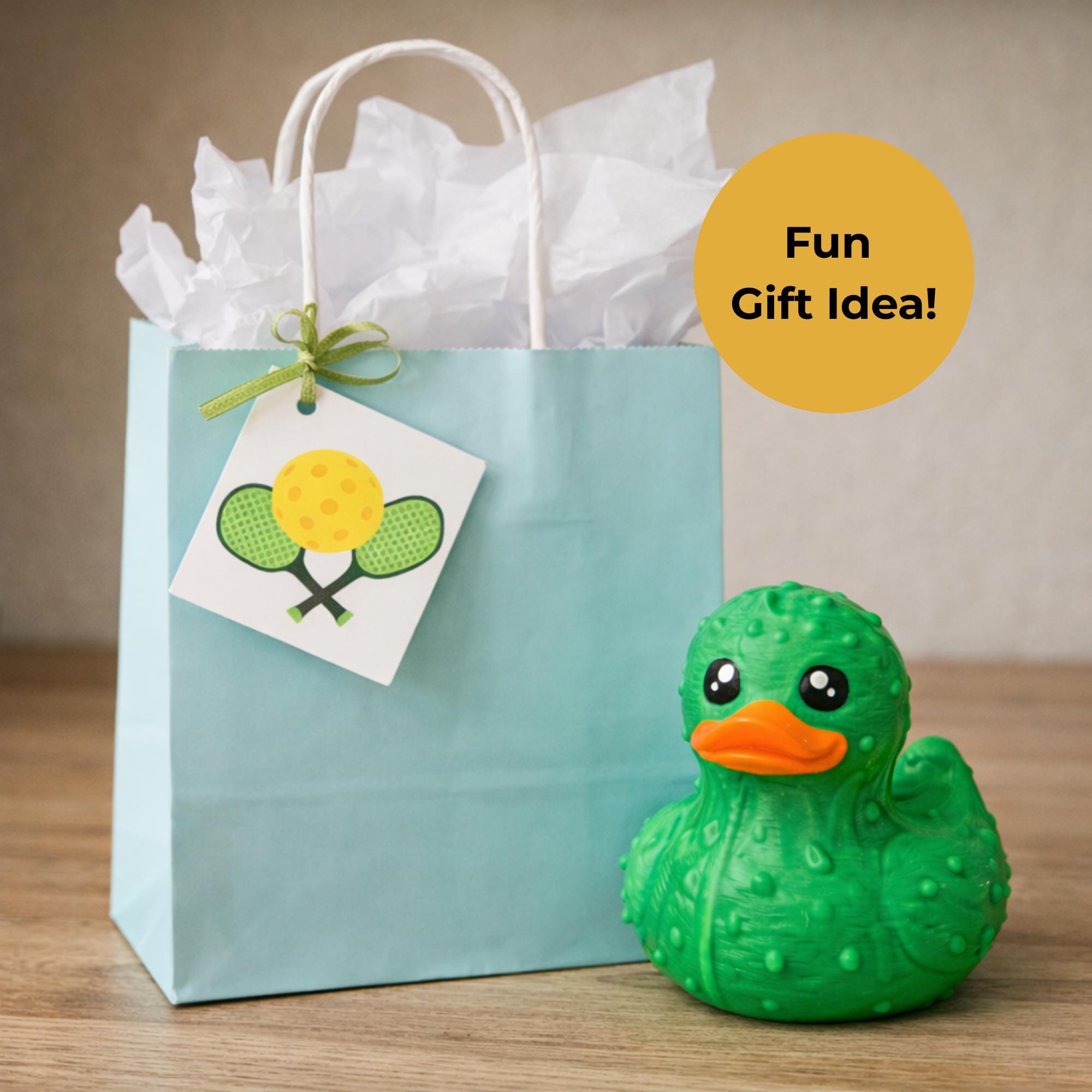 Pickleball Duck | Cruise Hide & Seek Gift, Pickleball Party Favor & Collectible Novelty