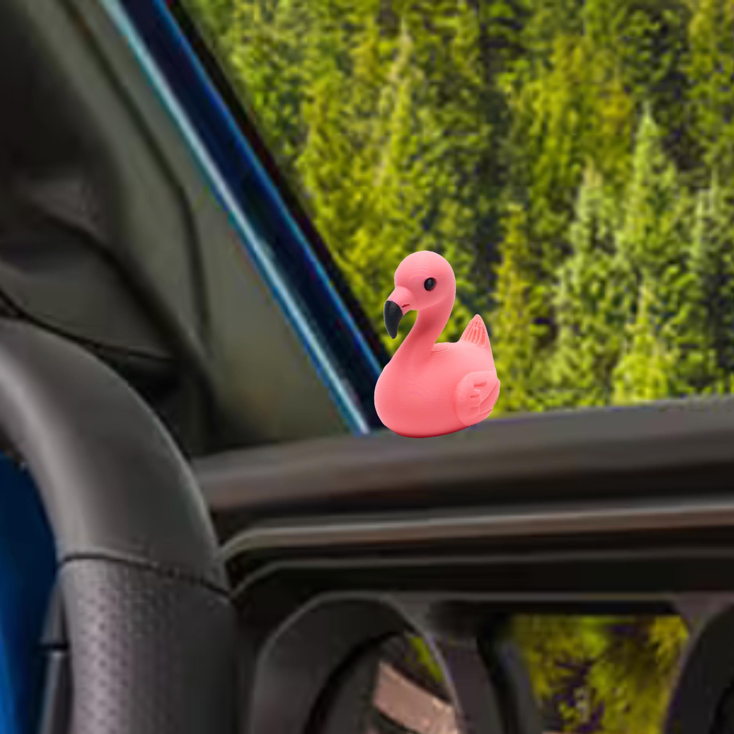 Flamingo Duck - Cruise Hide Seek Game & 4x4 Ducking Gift Dashboard Decoration Tropical Vacation Souvenir