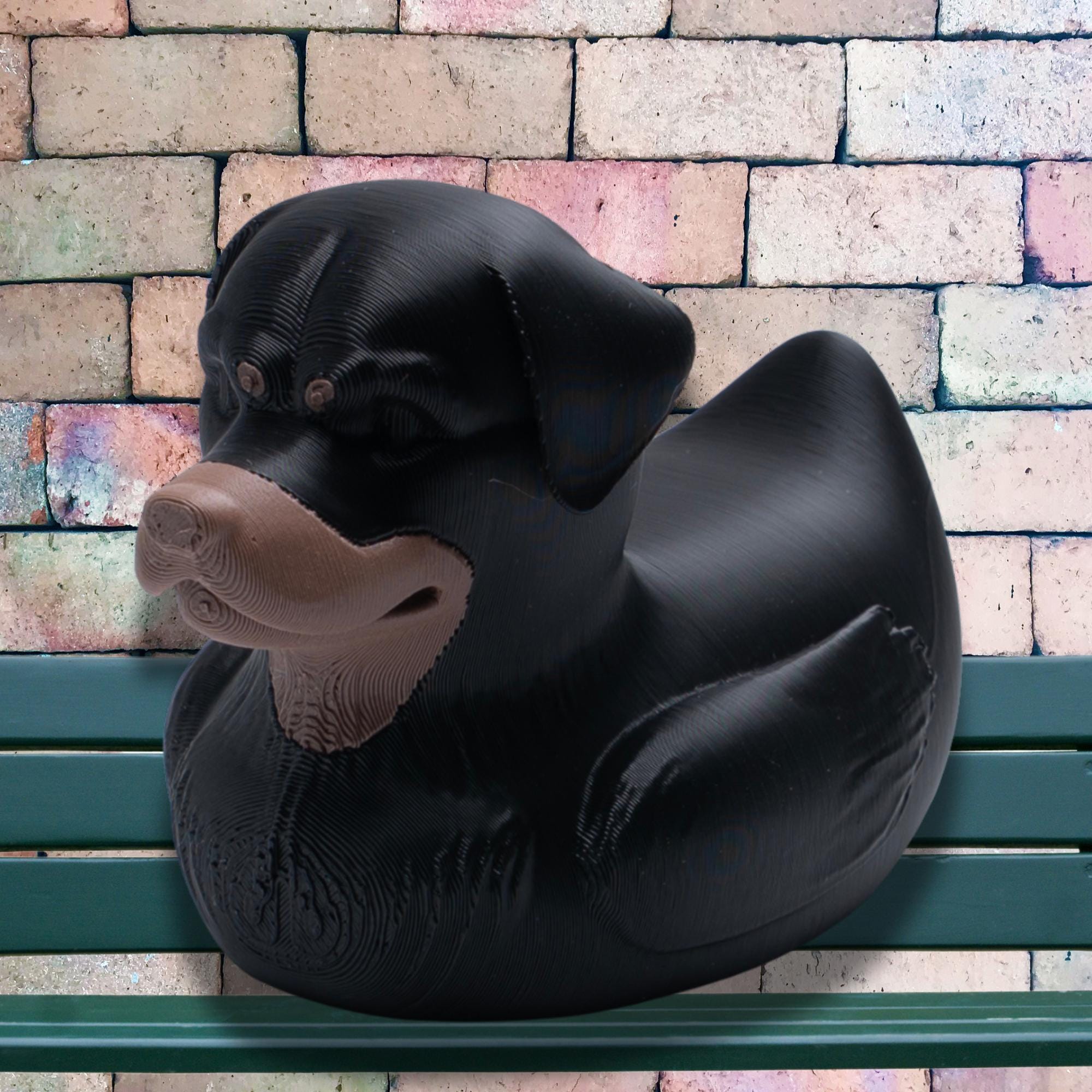 Rottweiler Duck 4x4 Ducking Gift Idea Dog Lover Birthday Present Cake Topper Themed Dashboard Decoration Vehicle Accessory Offroad Fun Duck