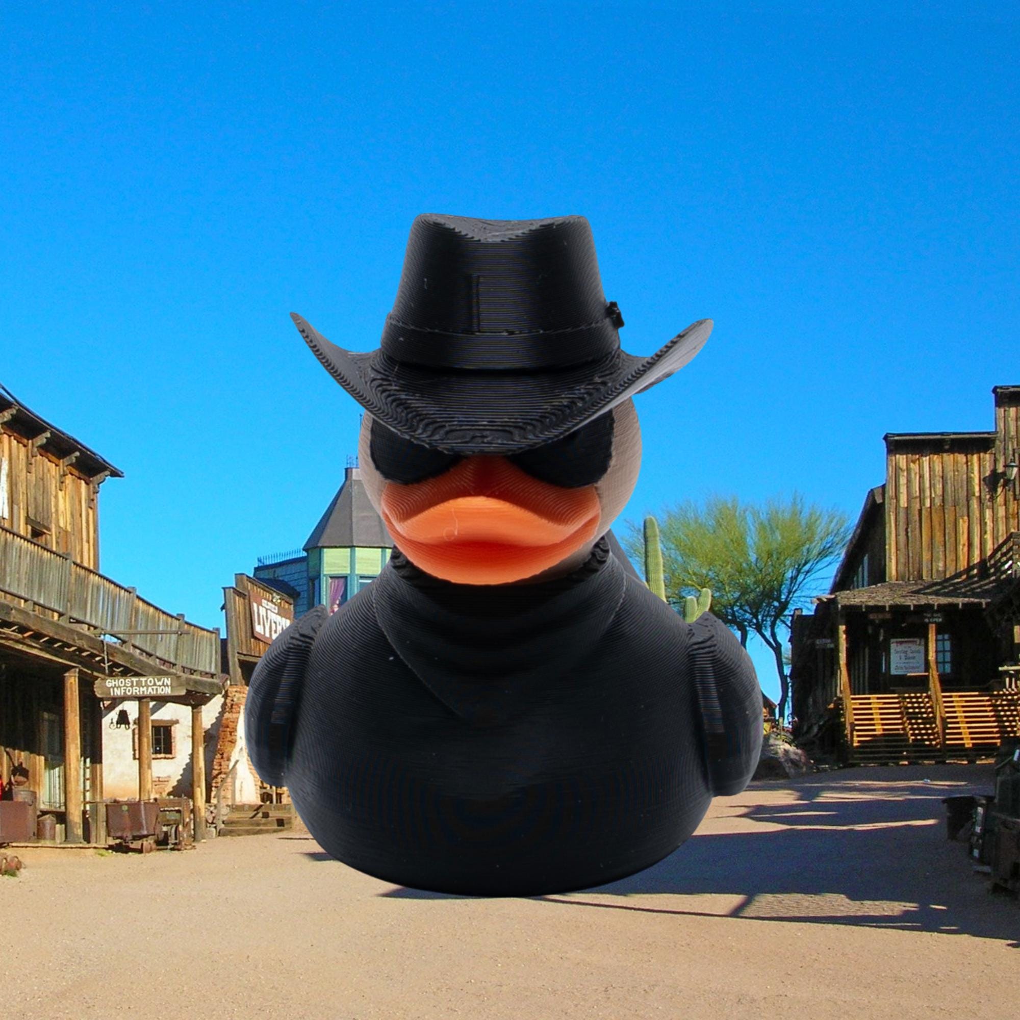 Outlaw Duck - Western Cowboy Gift & 4x4 Ducking Dashboard Decoration Rustic Cabin Decor Rodeo Party Favor
