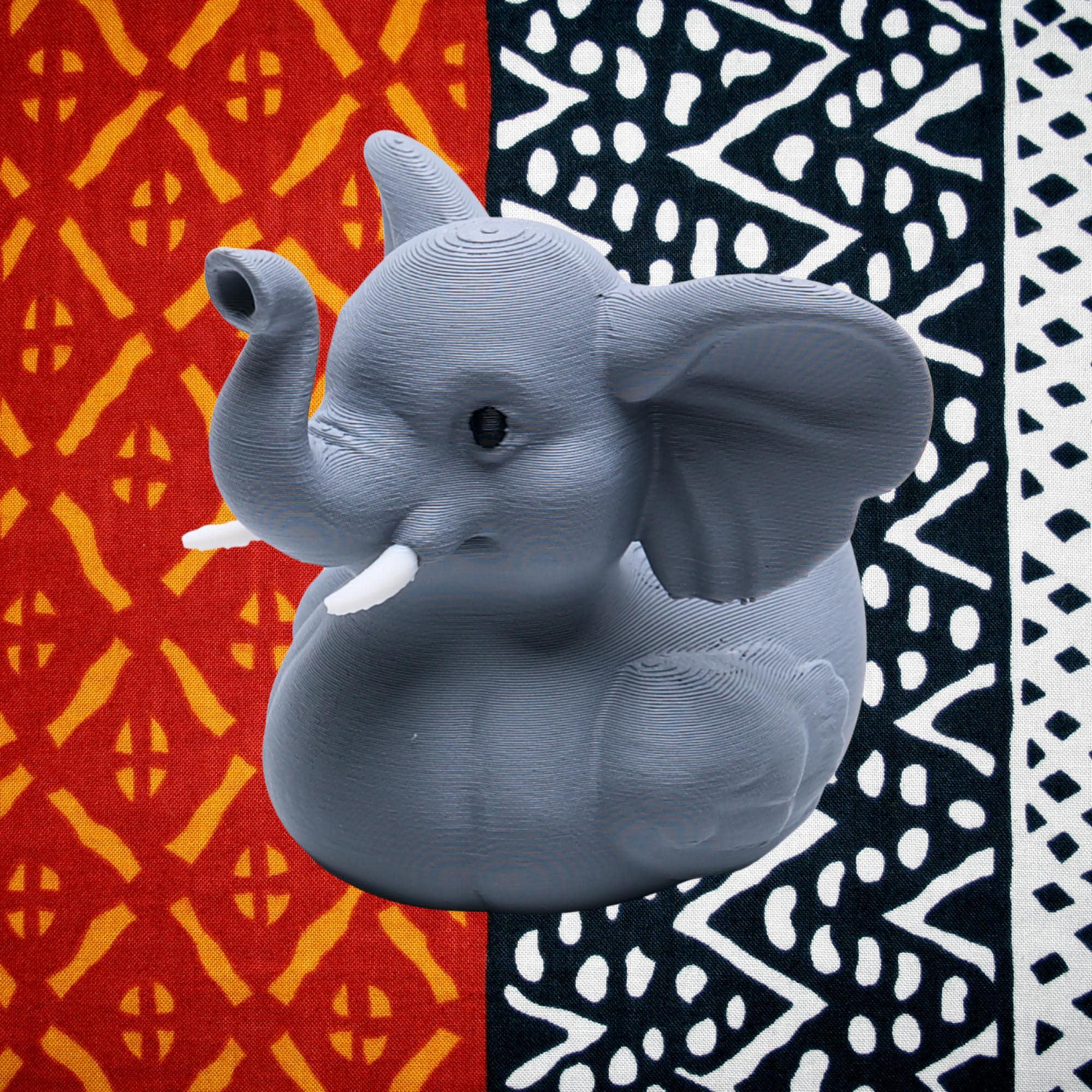 Elephant Duck - 4x4 Ducking Gift Dashboard Decoration Alabama Fan Safari Animal Collectible Trail Adventure Accessory Roll Tide