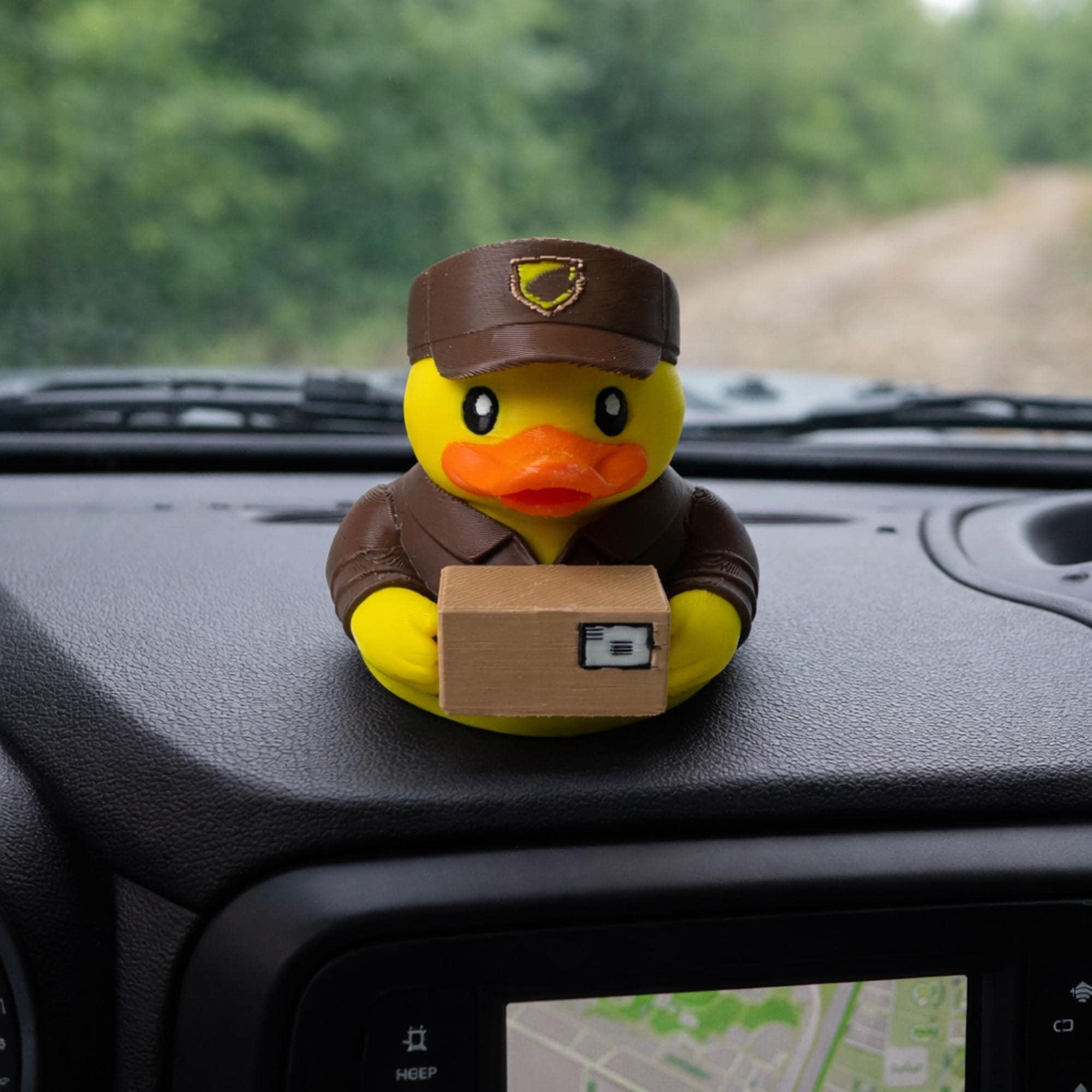 Delivery Driver Duck | 4x4 Ducking & Cruise Hide & Seek Gift, Dashboard Buddy & Funny Driver Gift