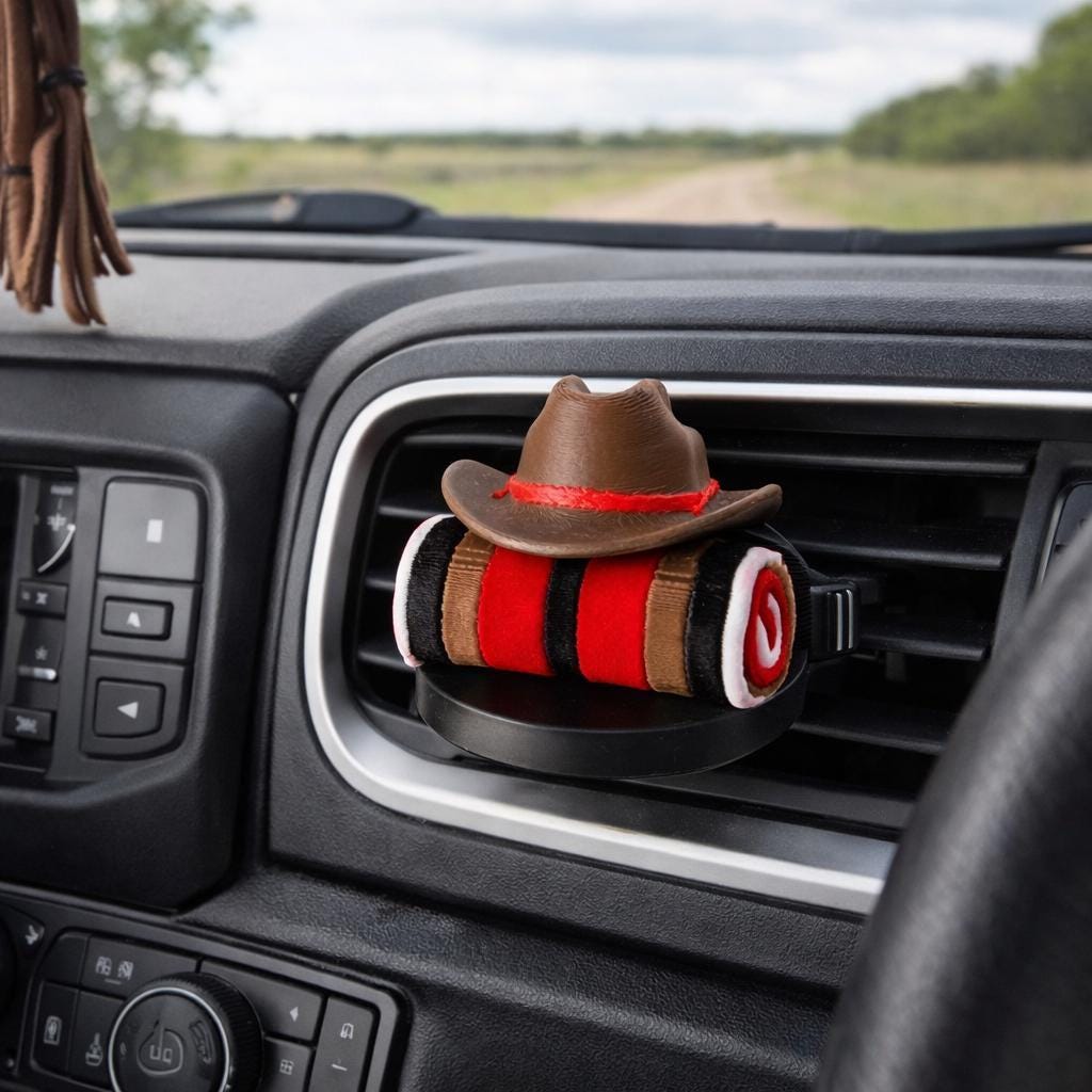 Cowboy Hat Vent Clip Air Freshener for Car, Truck & Home