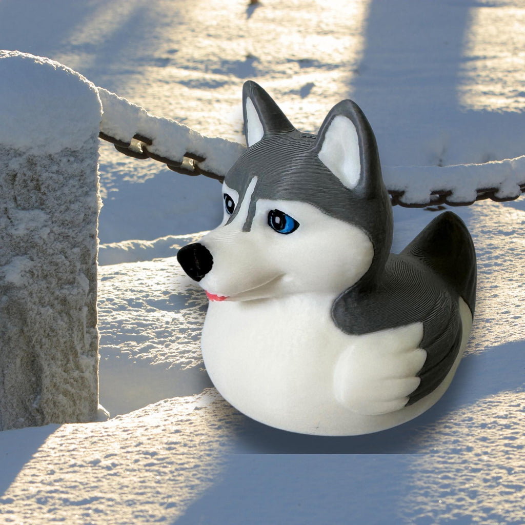 Husky Dashboard Duck Vehicle Decoration 4x4 Accessory Dog Themed Adventure Gift Alaska Cruise Hide Seek Surprise Desk Decor Gift for Him