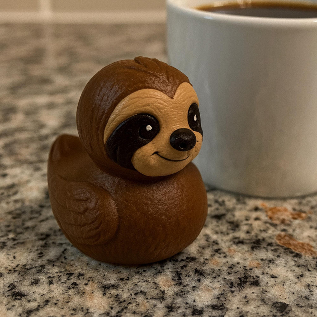 Sloth Duck | 4x4 Ducking & Cruise Hide & Seek Gift, Desk Accessory & Funny Animal Decor