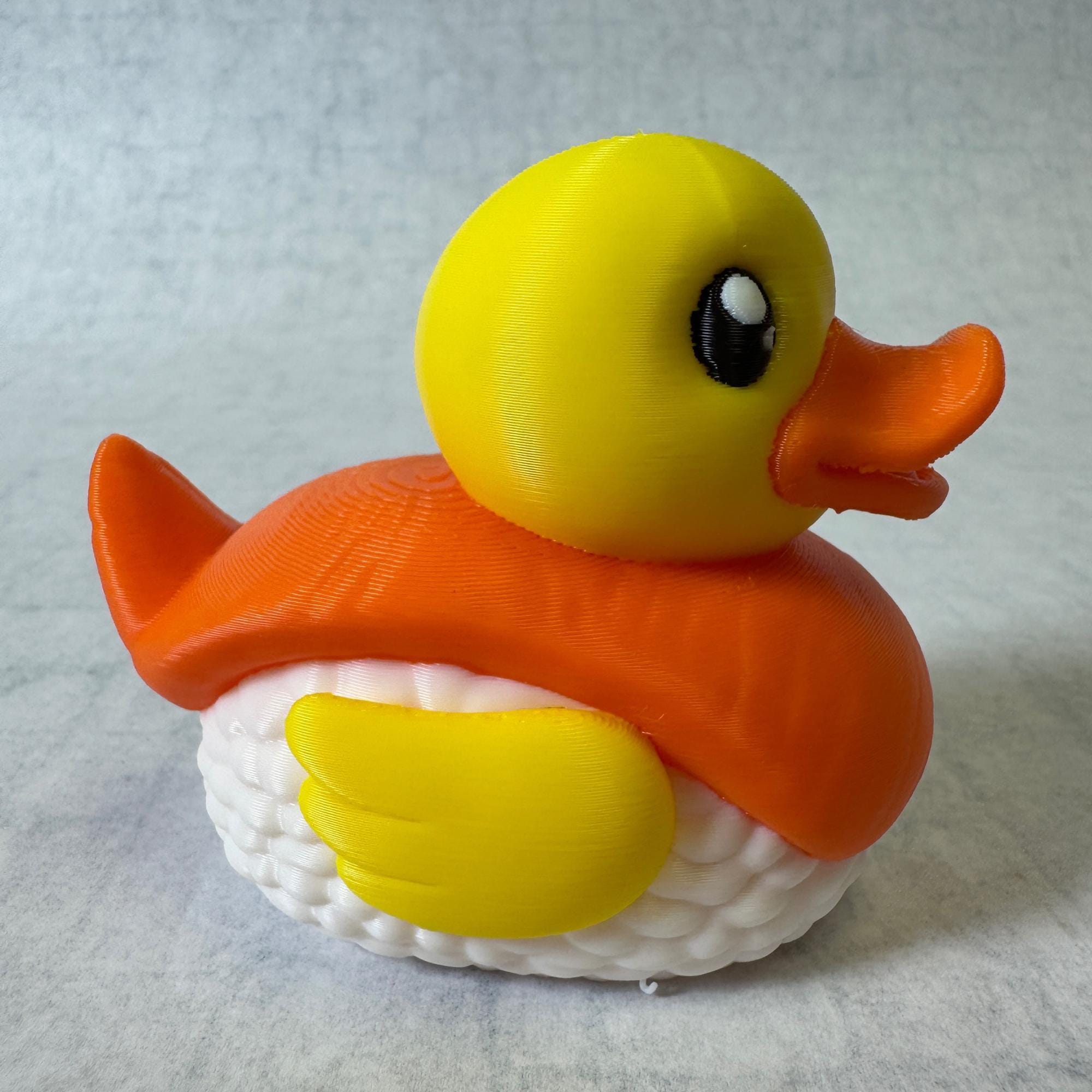 Salmon Sushi Duck Cute 3D Printed Desk Decor Kawaii Foodie Gift Unique Foodie Present Japanese Cuisine Party Favor