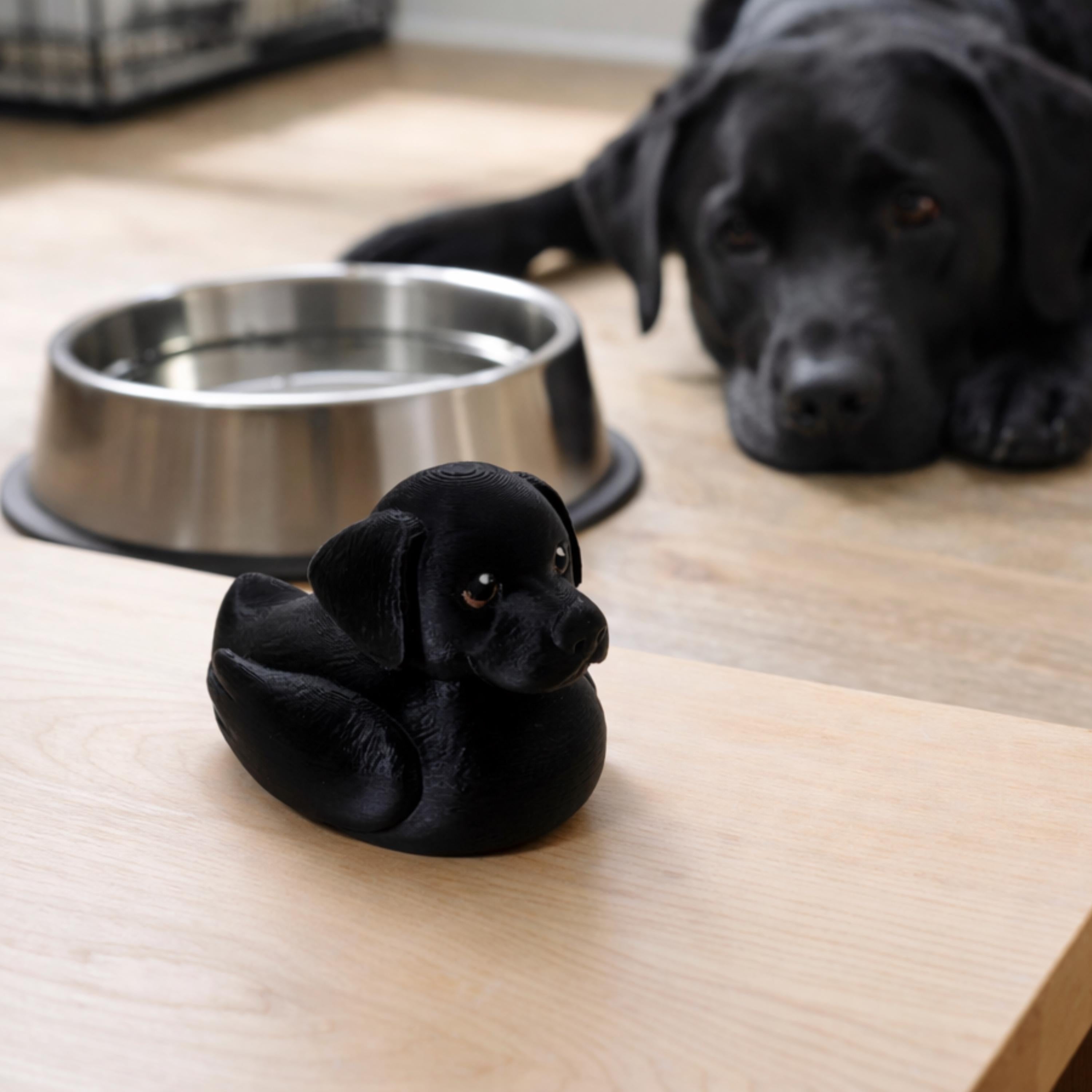Labrador Dashboard Decoration and Hide and Seek Duck – Charming Car Companion for Dog Lovers