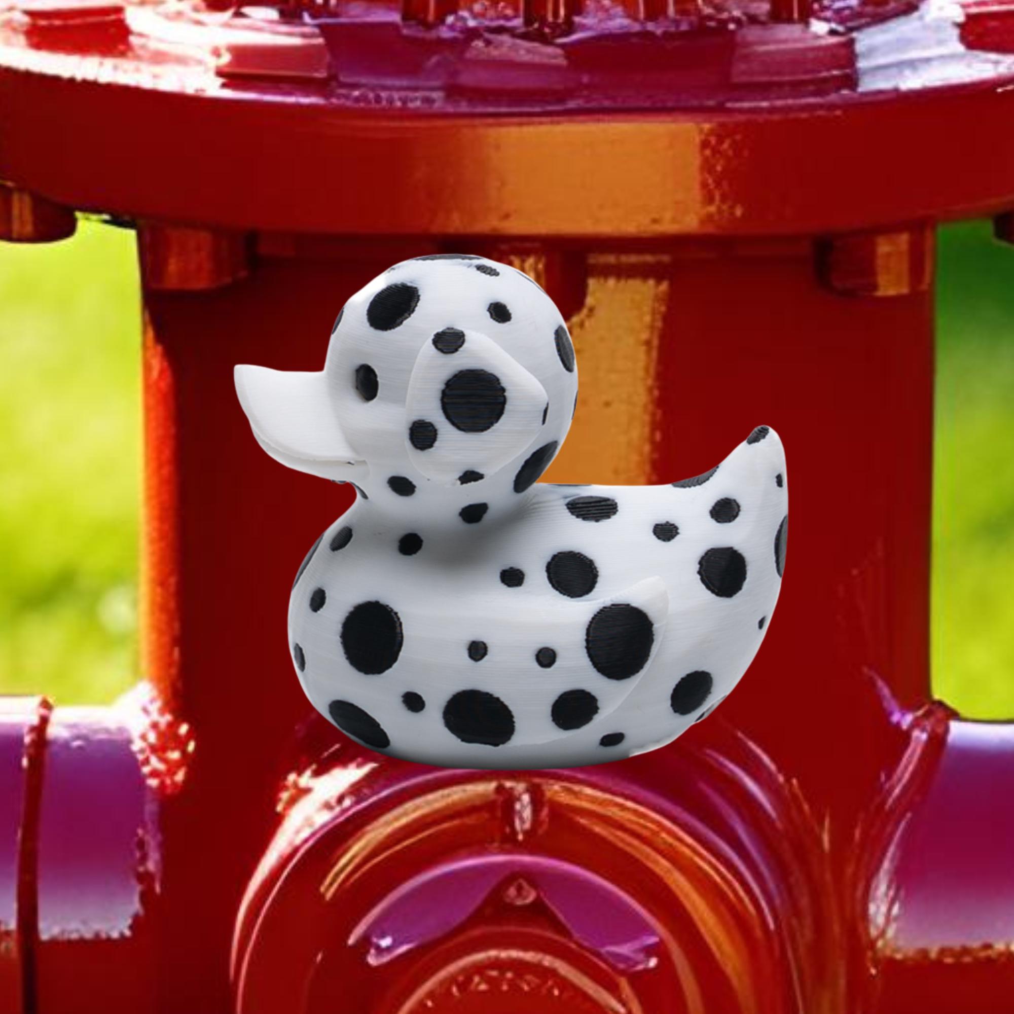 Dalmatian Duck Dashboard Decoration Firefighter Gift Fireman Appreciation Jeeping Ducks Party Favor Gifts Kids Adventure Car Mirror Ducking