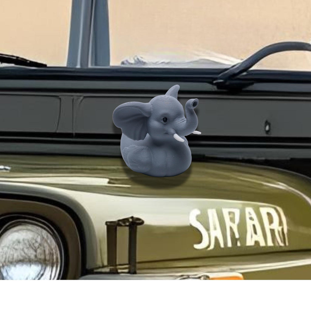 Elephant Duck - Cruise Hide Seek Game & 4x4 Ducking Gift Safari Animal Dashboard Decoration Vacation Souvenir